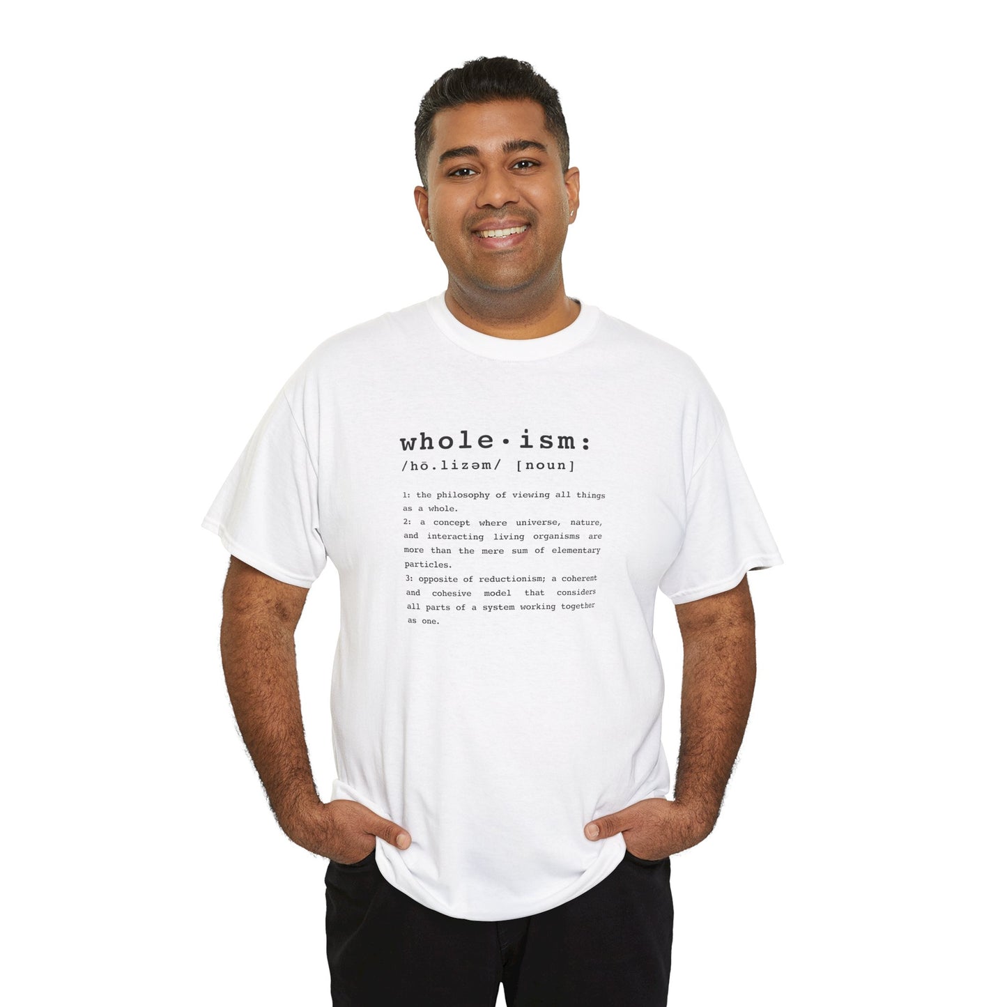 Wholism (Whole-ism) | Unisex 100% Cotton Heavy Tee, Light Colors