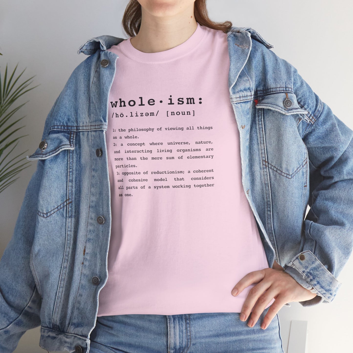 Wholism (Whole-ism) | Unisex 100% Cotton Heavy Tee, Light Colors