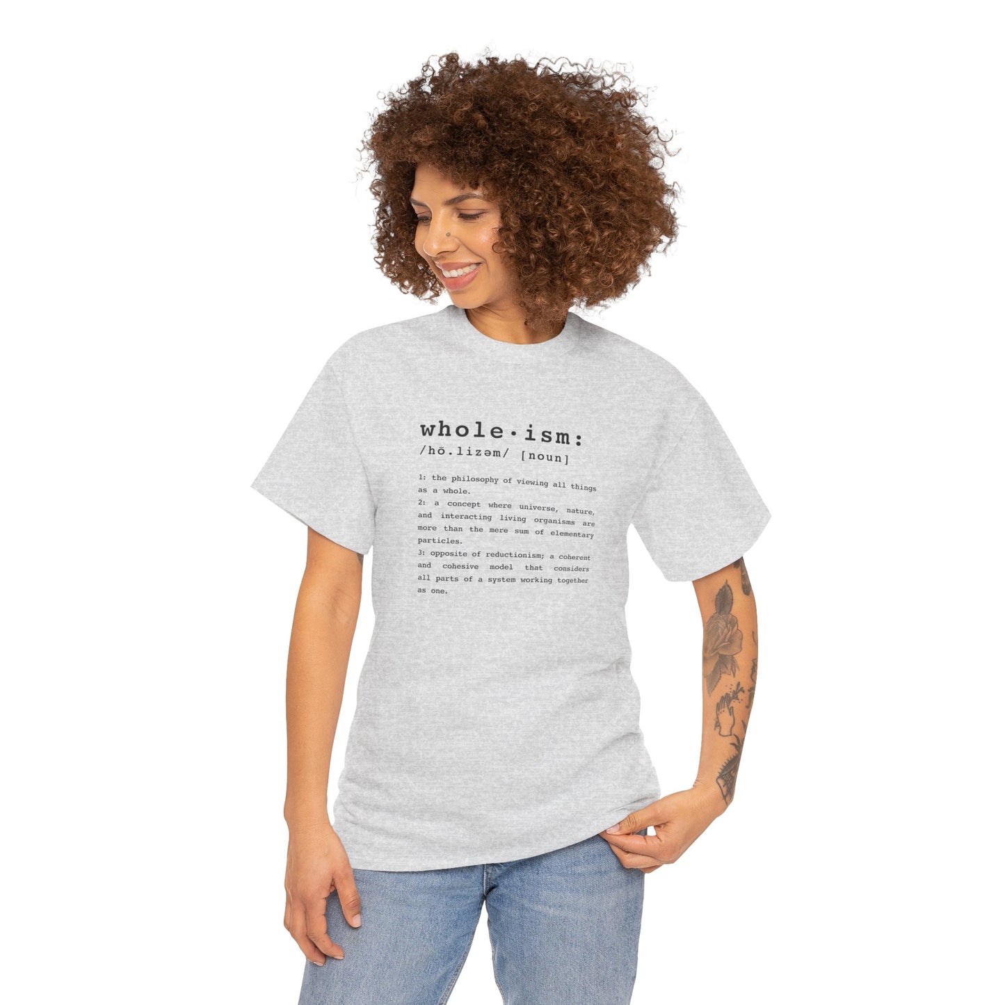 Wholism (Whole-ism) | Unisex 100% Cotton Heavy Tee, Light Colors