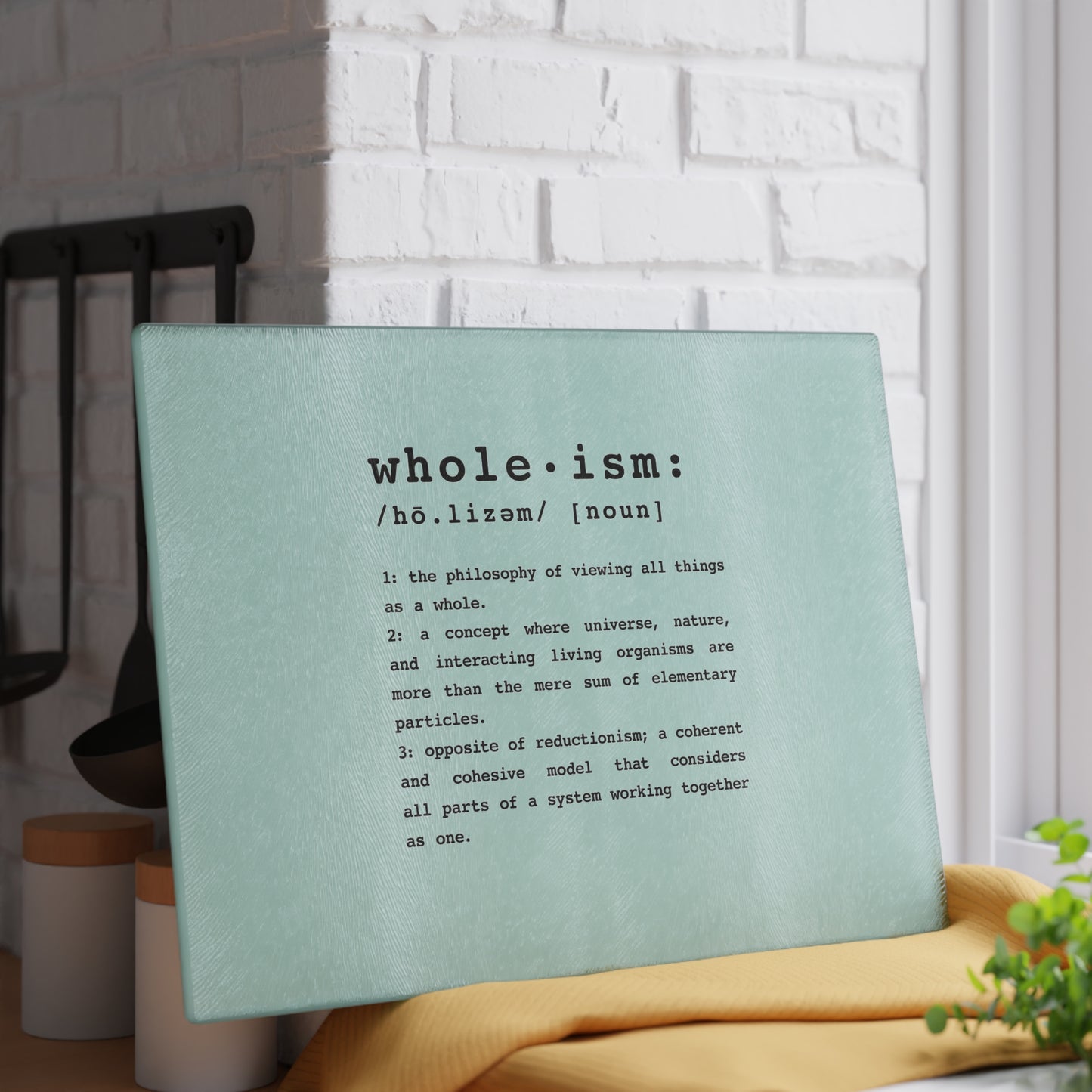 Wholism | Vegan Plant-based Glass Cutting Board