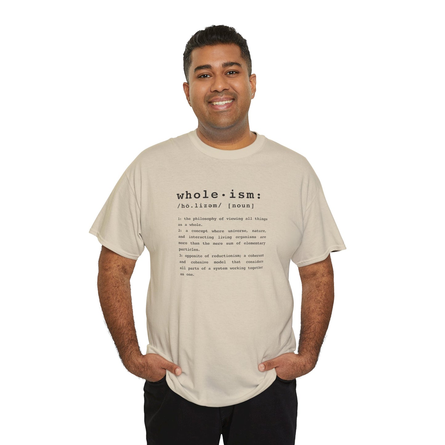 Wholism (Whole-ism) | Unisex 100% Cotton Heavy Tee, Light Colors