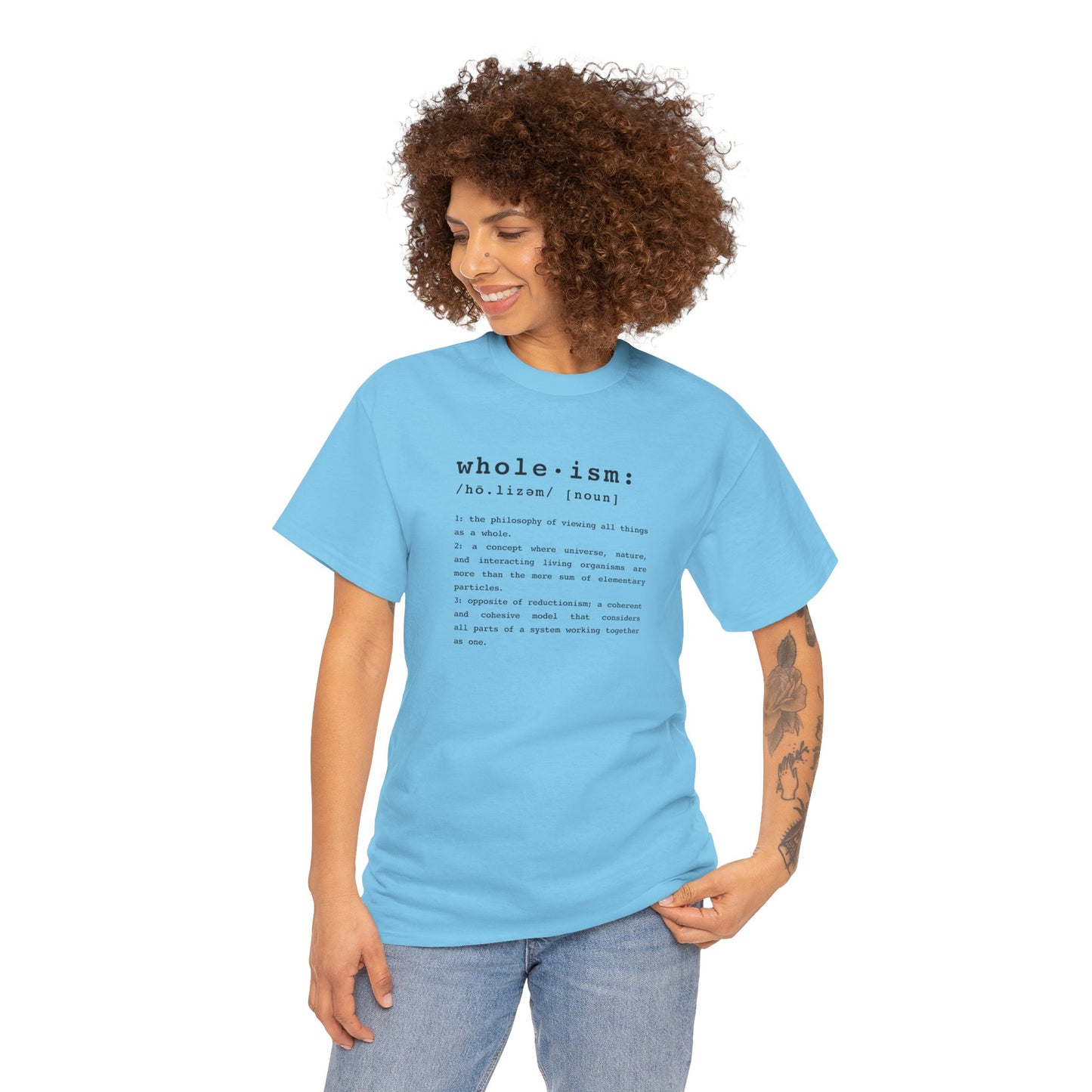 Wholism (Whole-ism) | Unisex 100% Cotton Heavy Tee, Light Colors