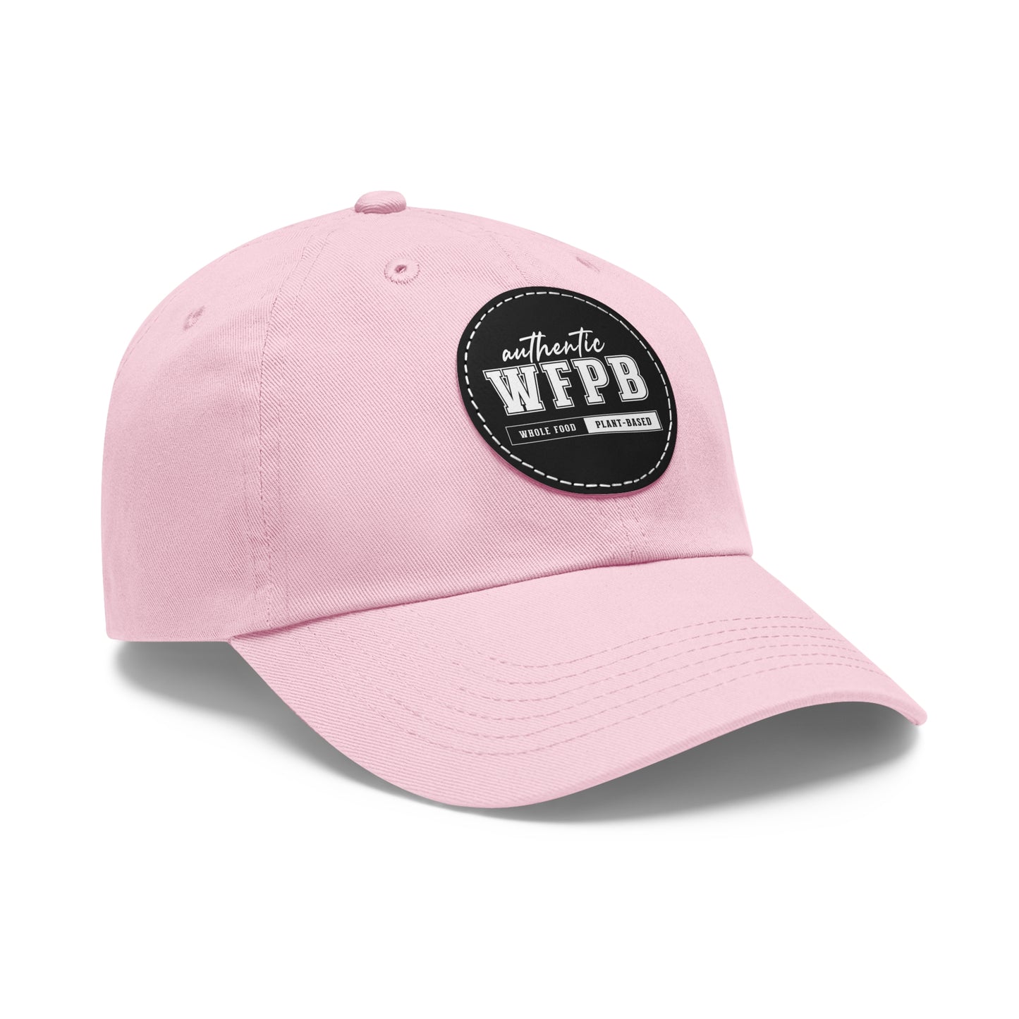 Authentic WFPB, Whole Food Plant-based | Cap with Vegan Leather Patch