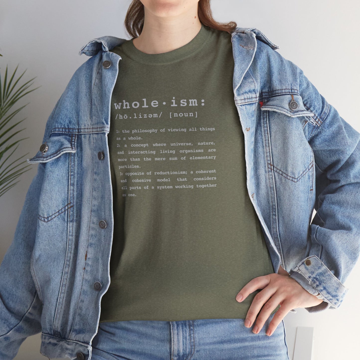 Wholism (Whole-ism) | Unisex 100% Cotton Heavy Tee, Dark Colors