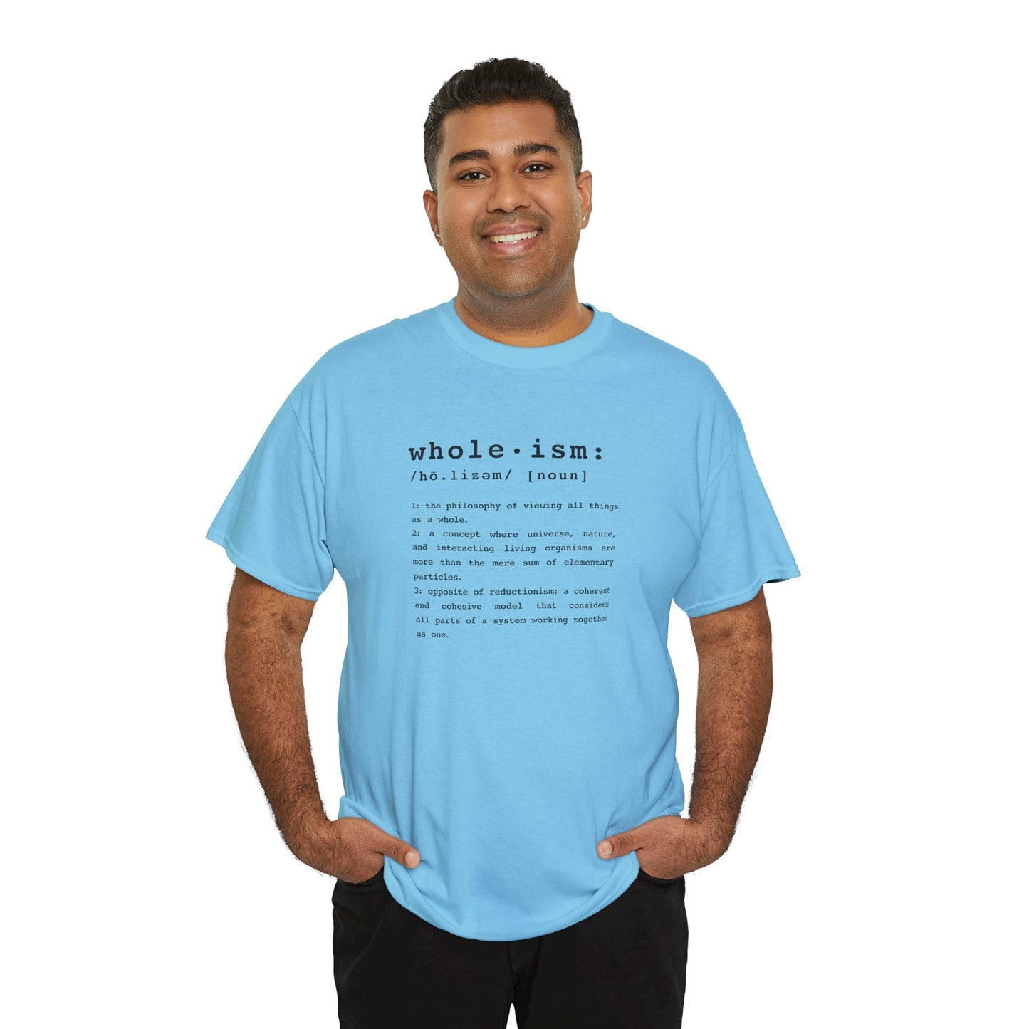 Wholism (Whole-ism) | Unisex 100% Cotton Heavy Tee, Light Colors