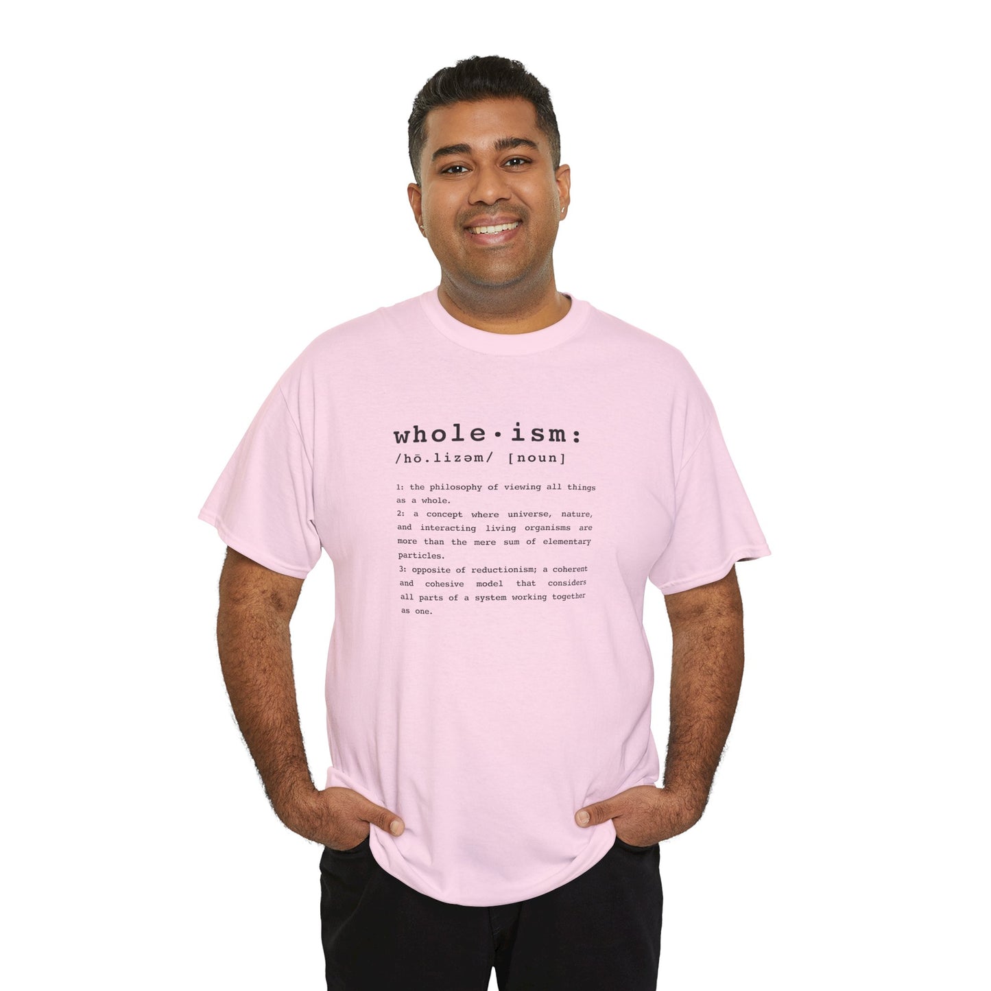 Wholism (Whole-ism) | Unisex 100% Cotton Heavy Tee, Light Colors