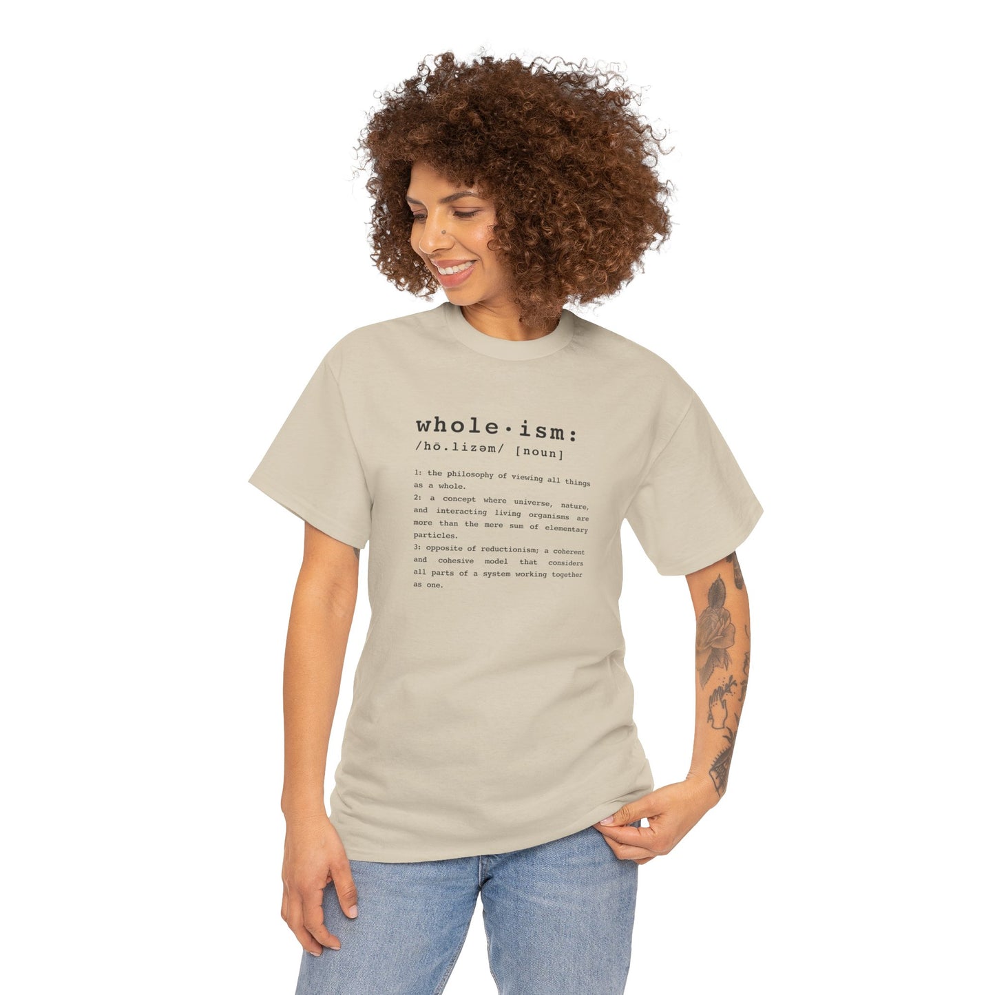 Wholism (Whole-ism) | Unisex 100% Cotton Heavy Tee, Light Colors