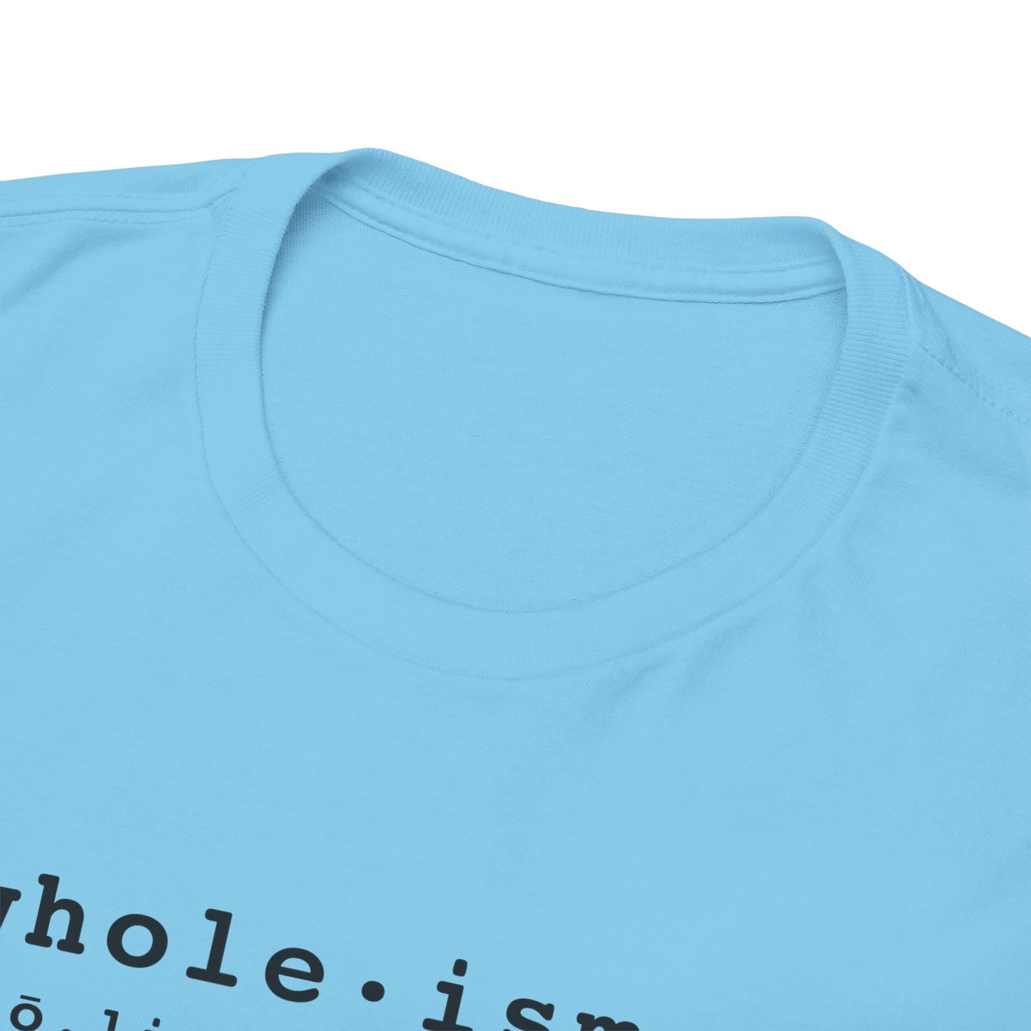 Wholism (Whole-ism) | Unisex 100% Cotton Heavy Tee, Light Colors