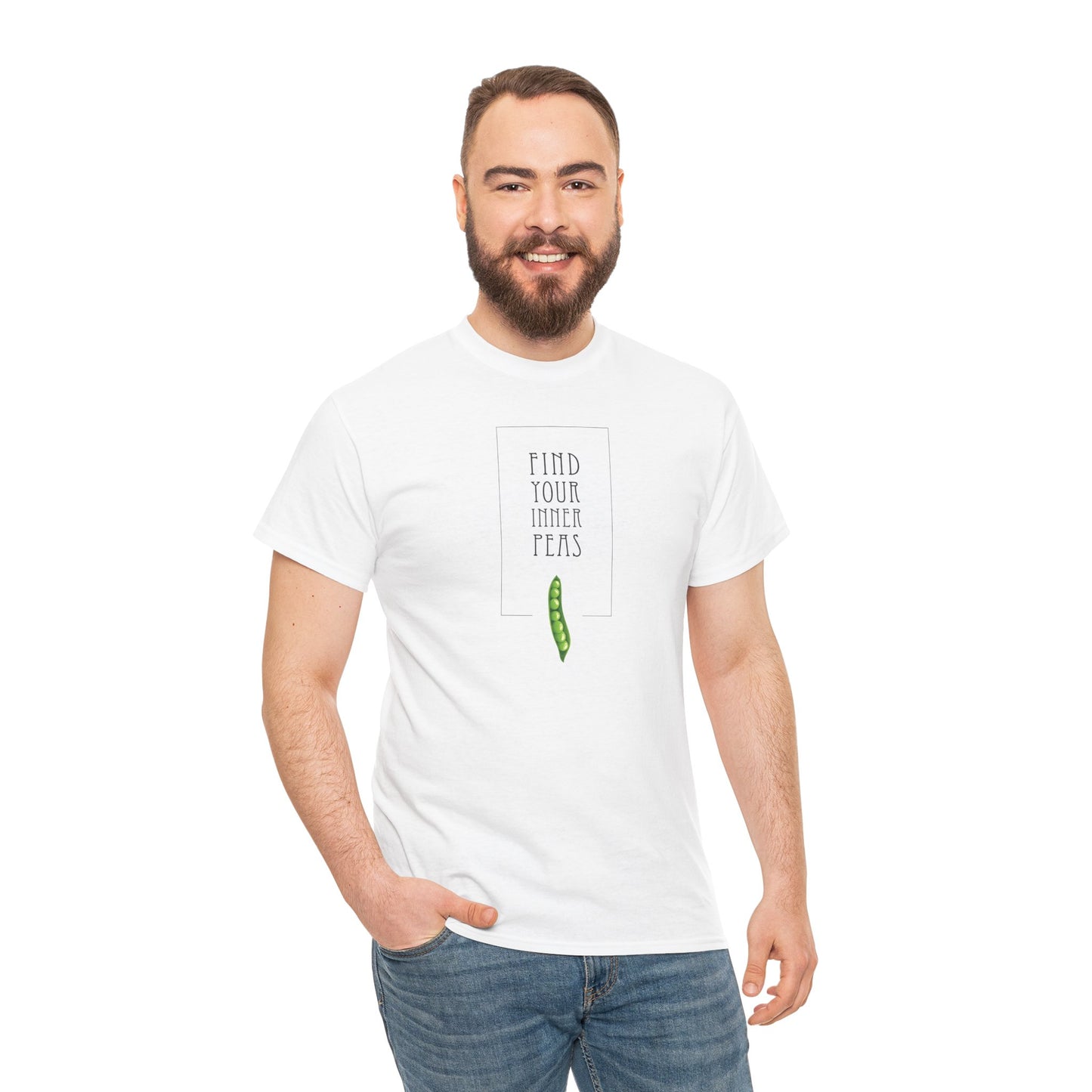 Find Your Inner Peas | Unisex 100% Heavy Cotton Tee