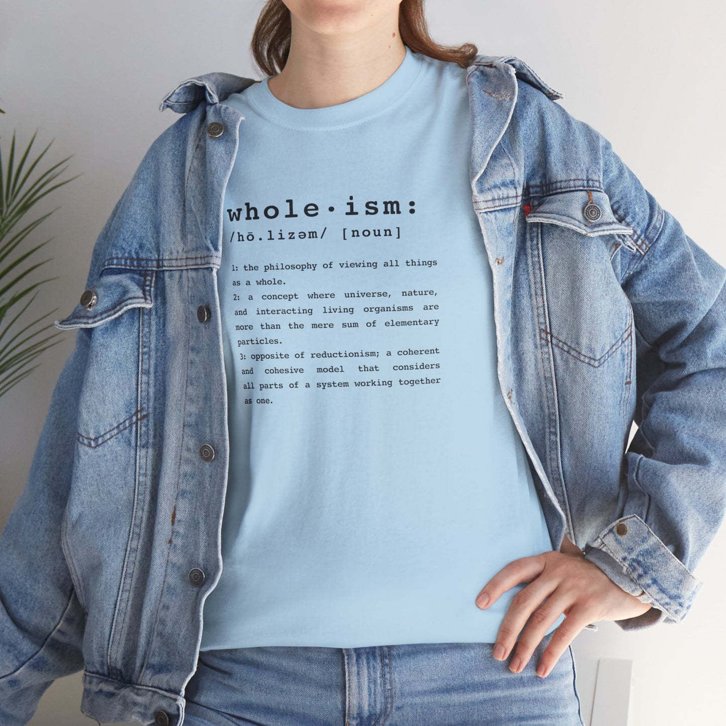 Wholism (Whole-ism) | Unisex 100% Cotton Heavy Tee, Light Colors