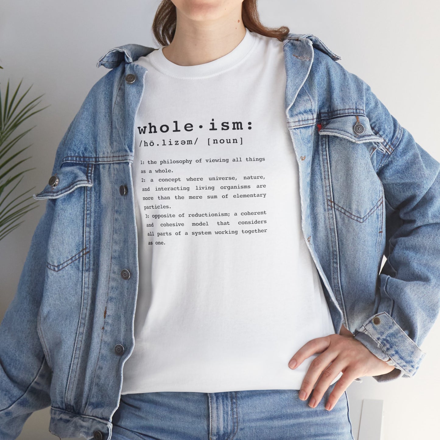 Wholism (Whole-ism) | Unisex 100% Cotton Heavy Tee, Light Colors