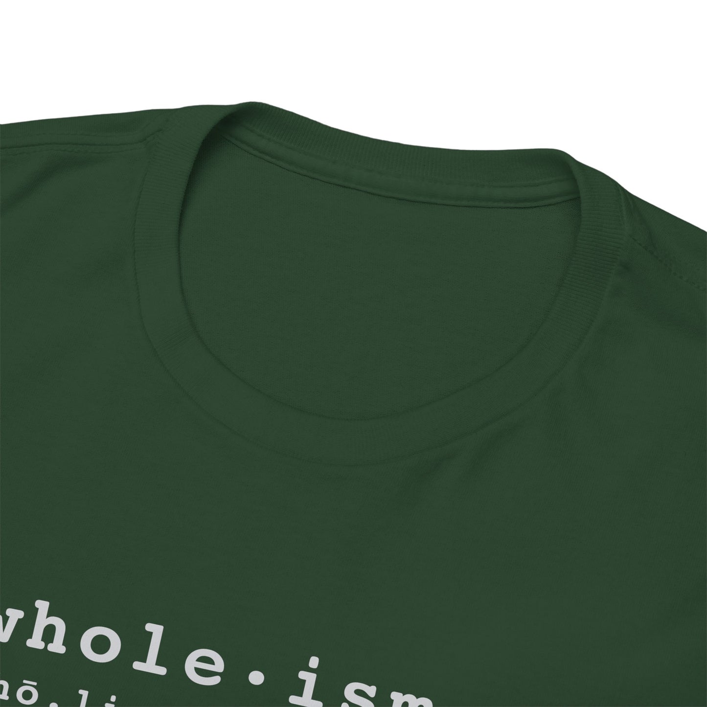 Wholism (Whole-ism) | Unisex 100% Cotton Heavy Tee, Dark Colors