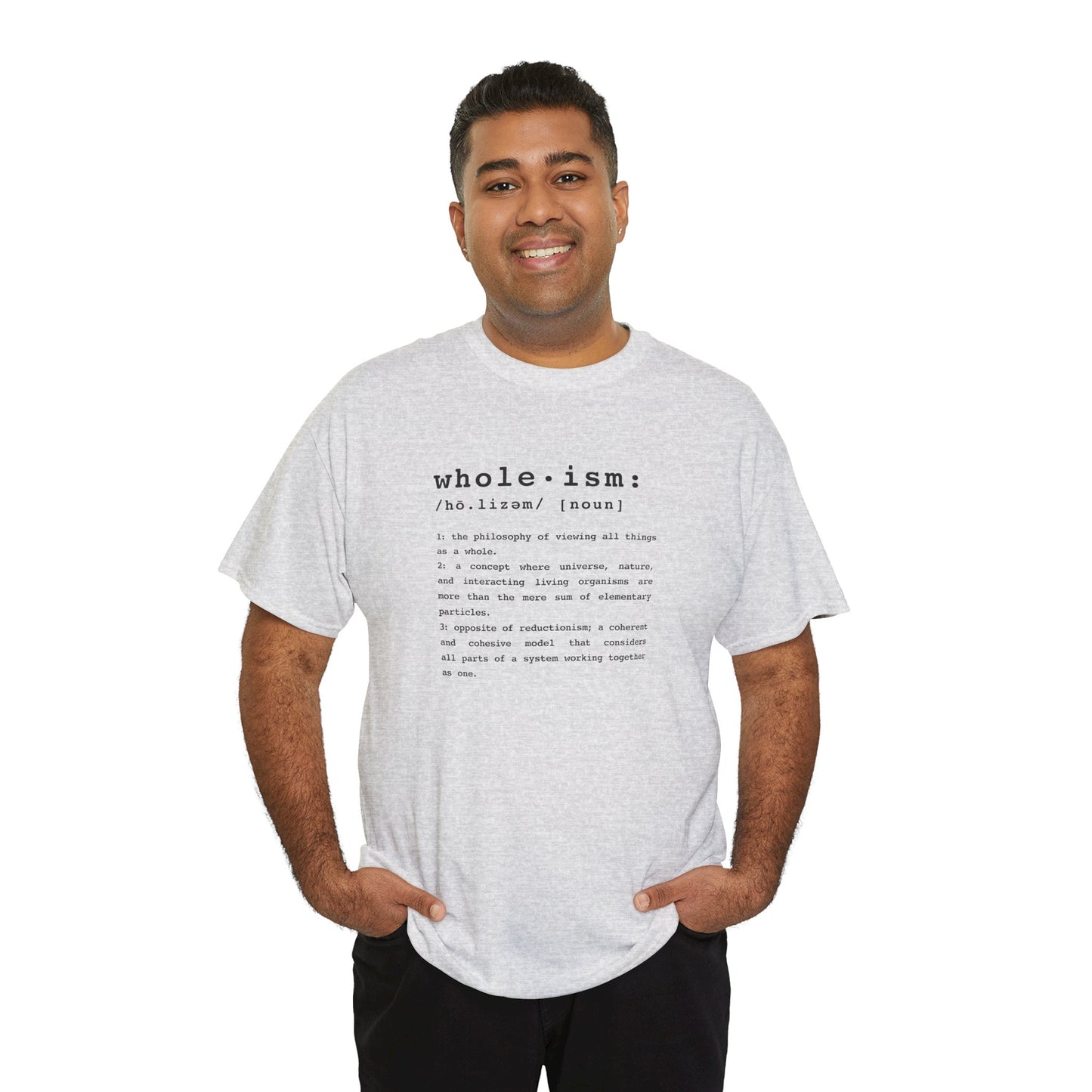 Wholism (Whole-ism) | Unisex 100% Cotton Heavy Tee, Light Colors