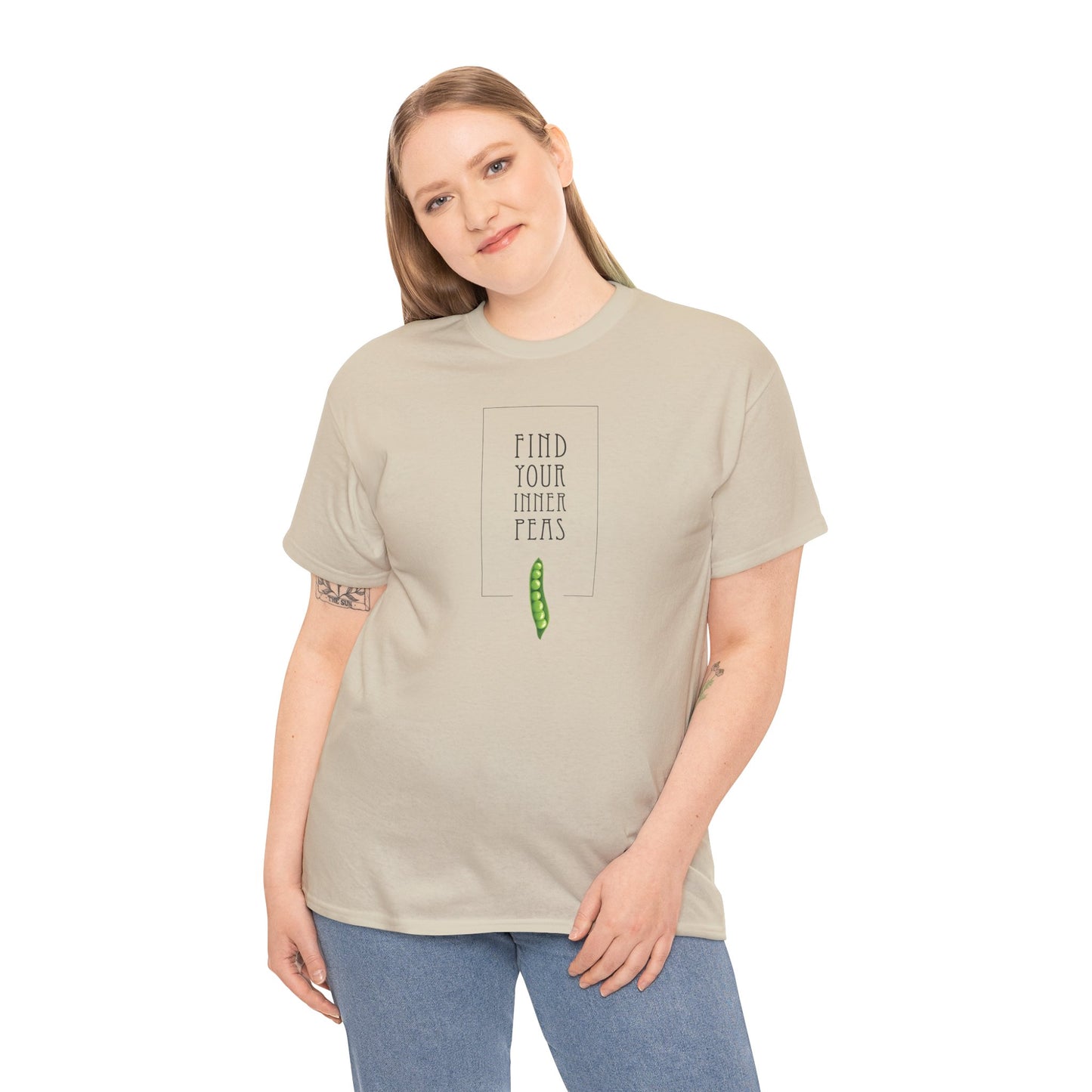Find Your Inner Peas | Unisex 100% Heavy Cotton Tee