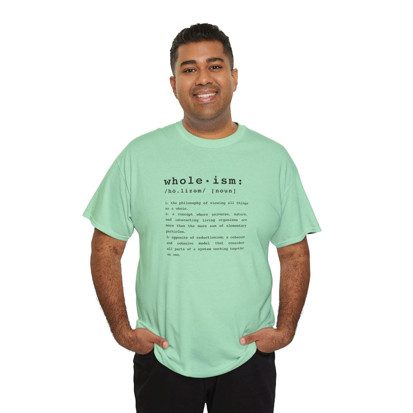Wholism (Whole-ism) | Unisex 100% Cotton Heavy Tee, Light Colors