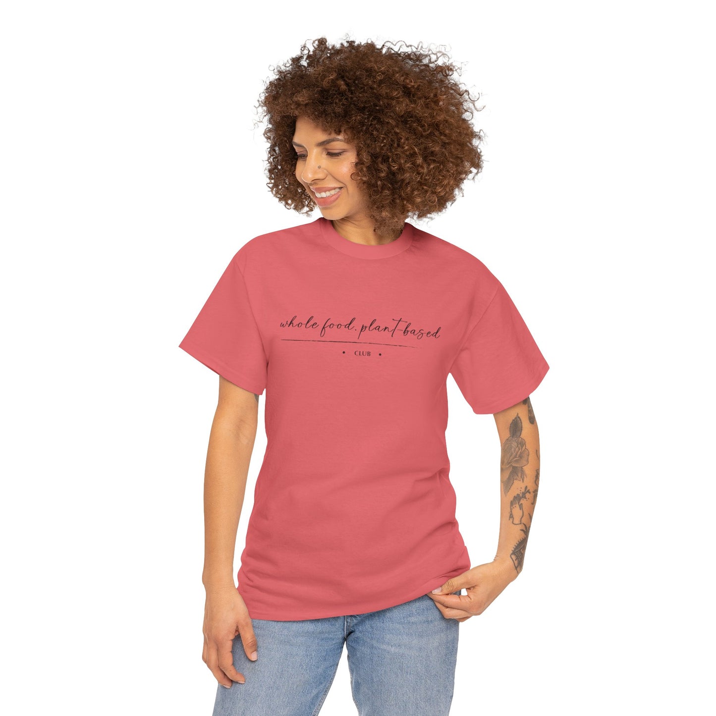 Whole Food, Plant-based Club | Unisex 100% Heavy Cotton Tee
