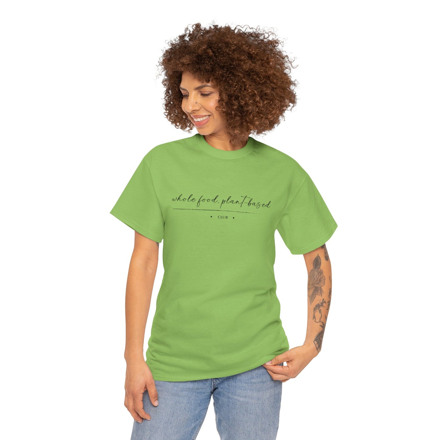Whole Food, Plant-based Club | Unisex 100% Heavy Cotton Tee