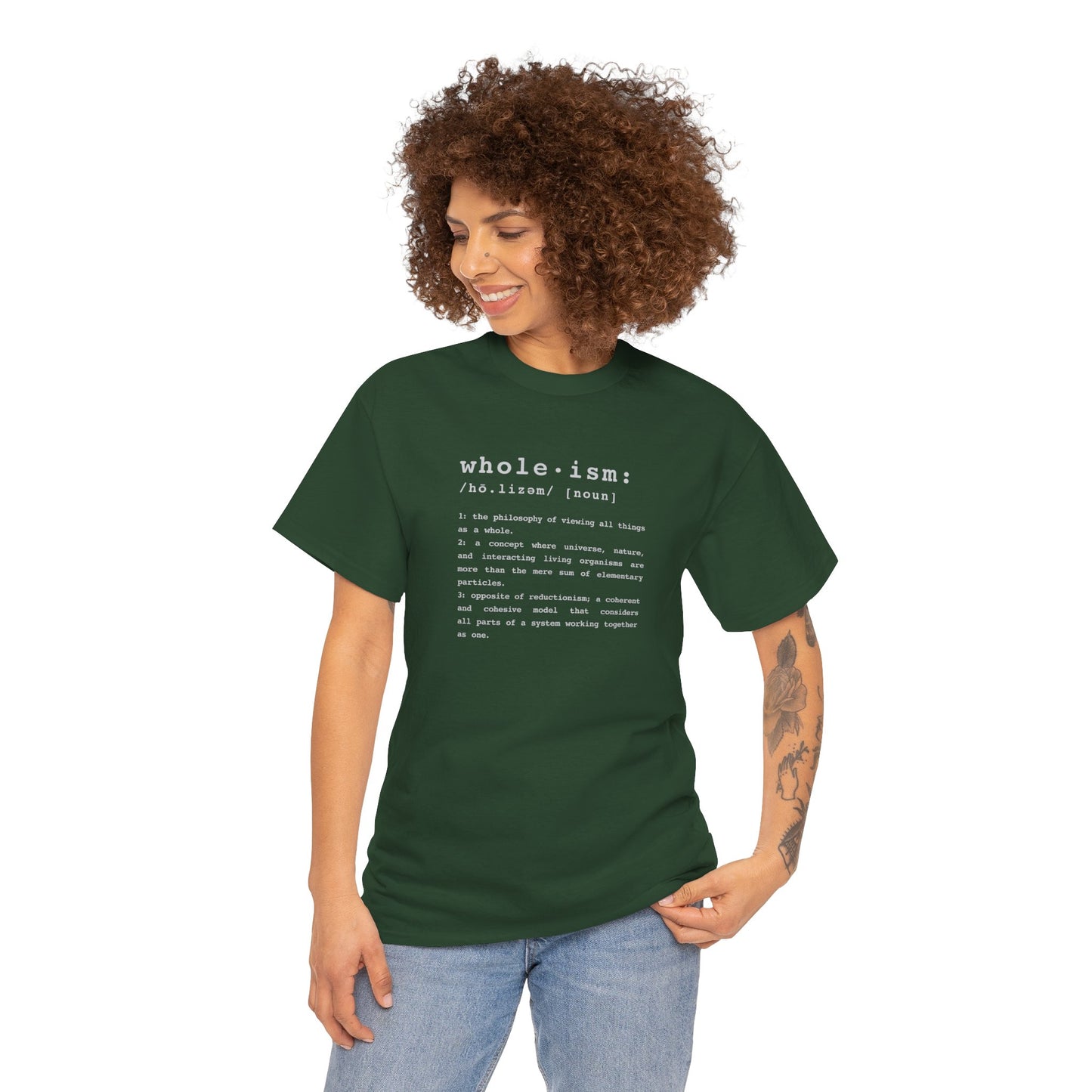 Wholism (Whole-ism) | Unisex 100% Cotton Heavy Tee, Dark Colors