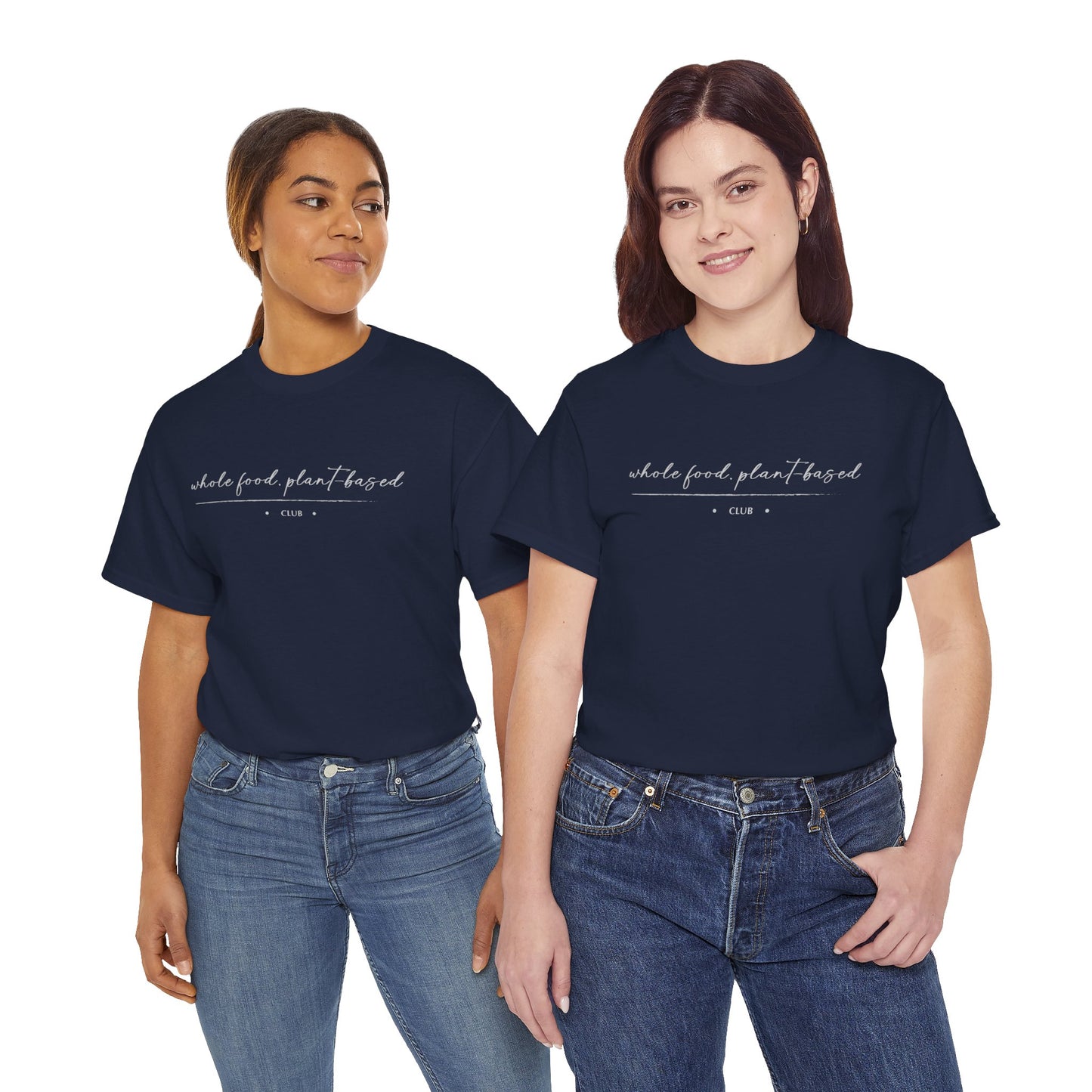 Whole Food, Plant-based Club | Unisex 100% Heavy Cotton Tee, Dark Colors