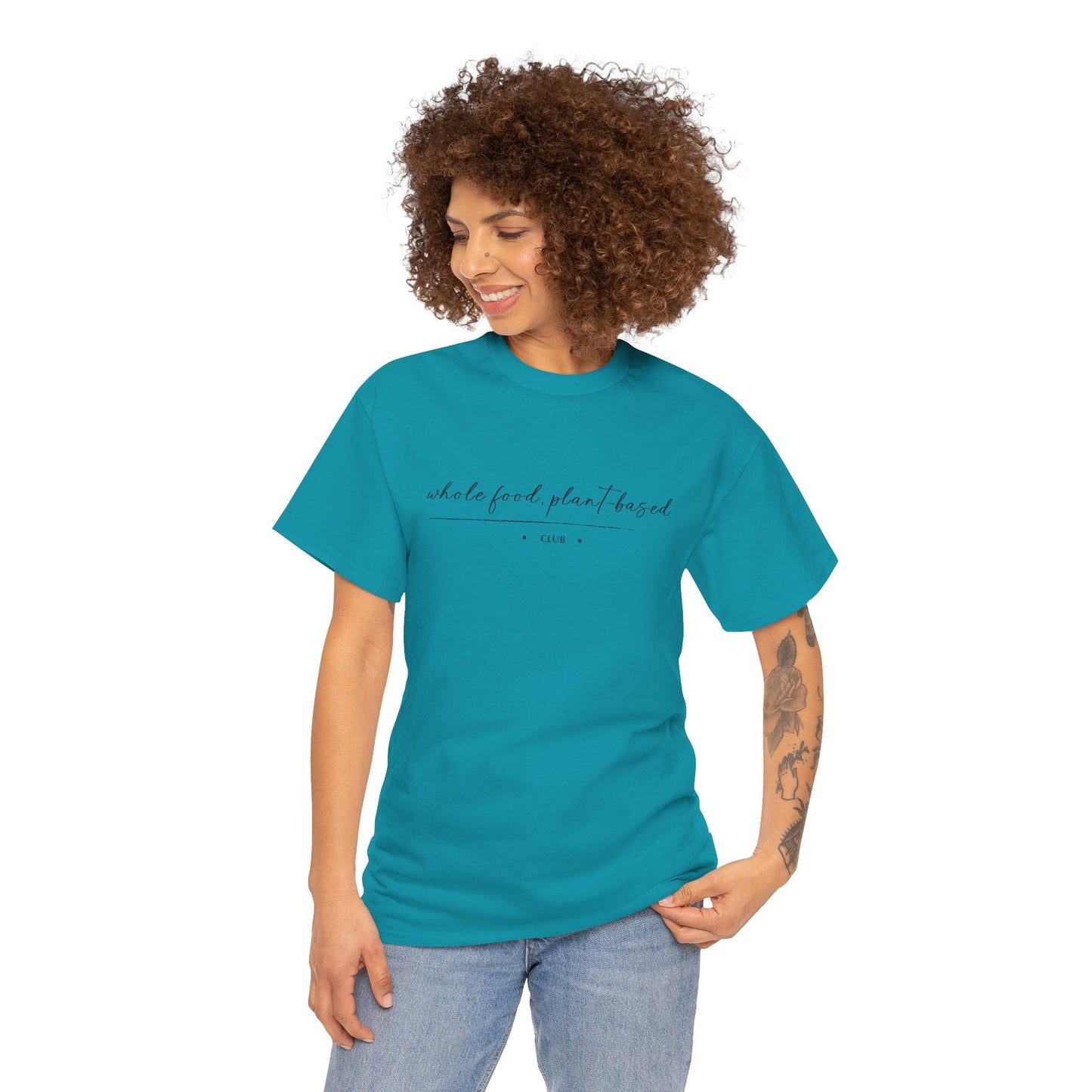 Whole Food, Plant-based Club | Unisex 100% Heavy Cotton Tee