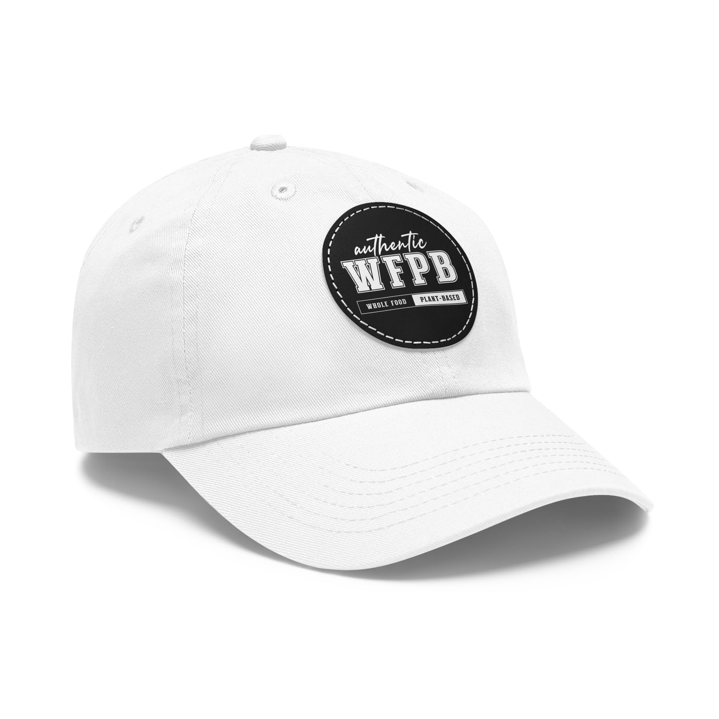 Authentic WFPB, Whole Food Plant-based | Cap with Vegan Leather Patch