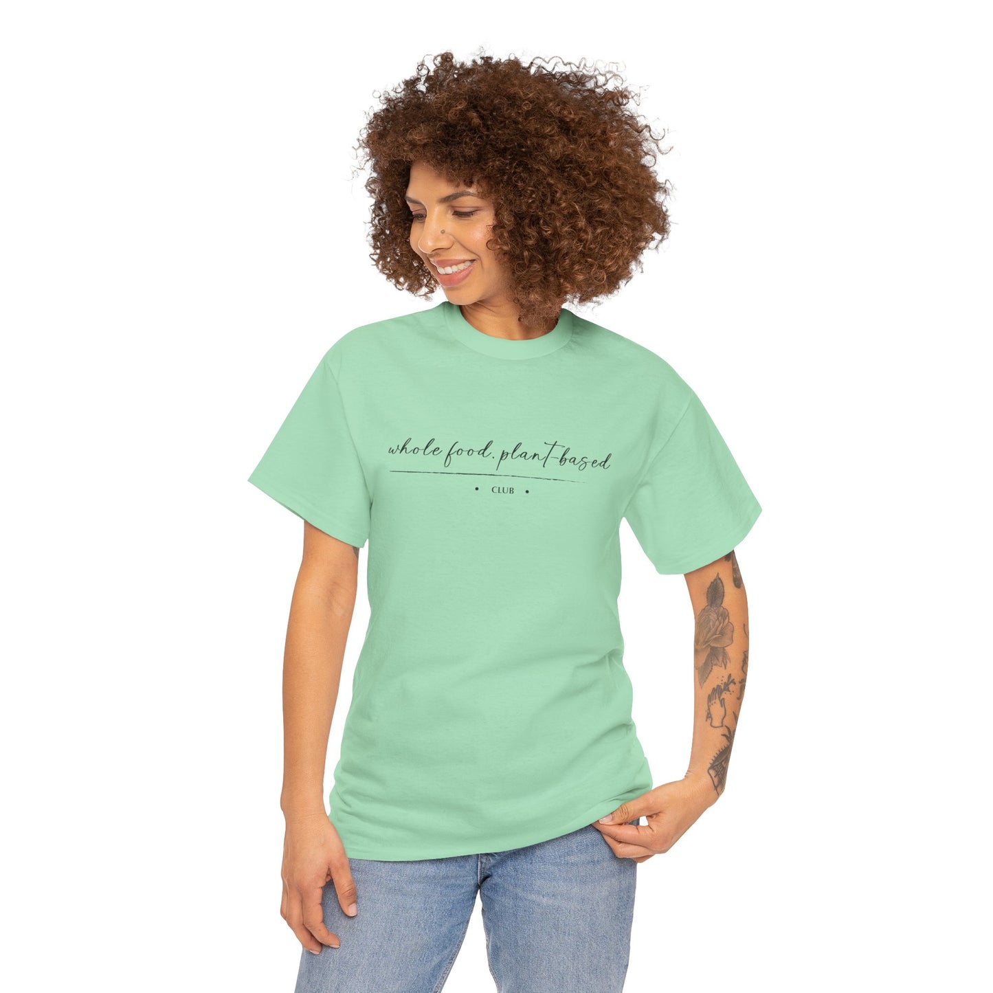 Whole Food, Plant-based Club | Unisex 100% Heavy Cotton Tee