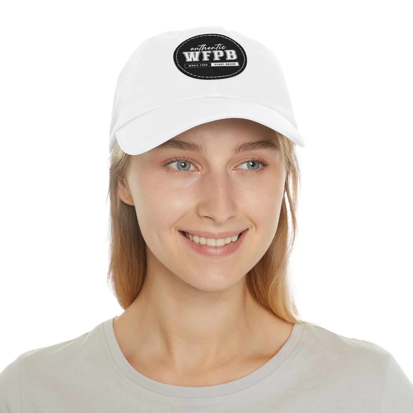 Authentic WFPB, Whole Food Plant-based | Cap with Vegan Leather Patch