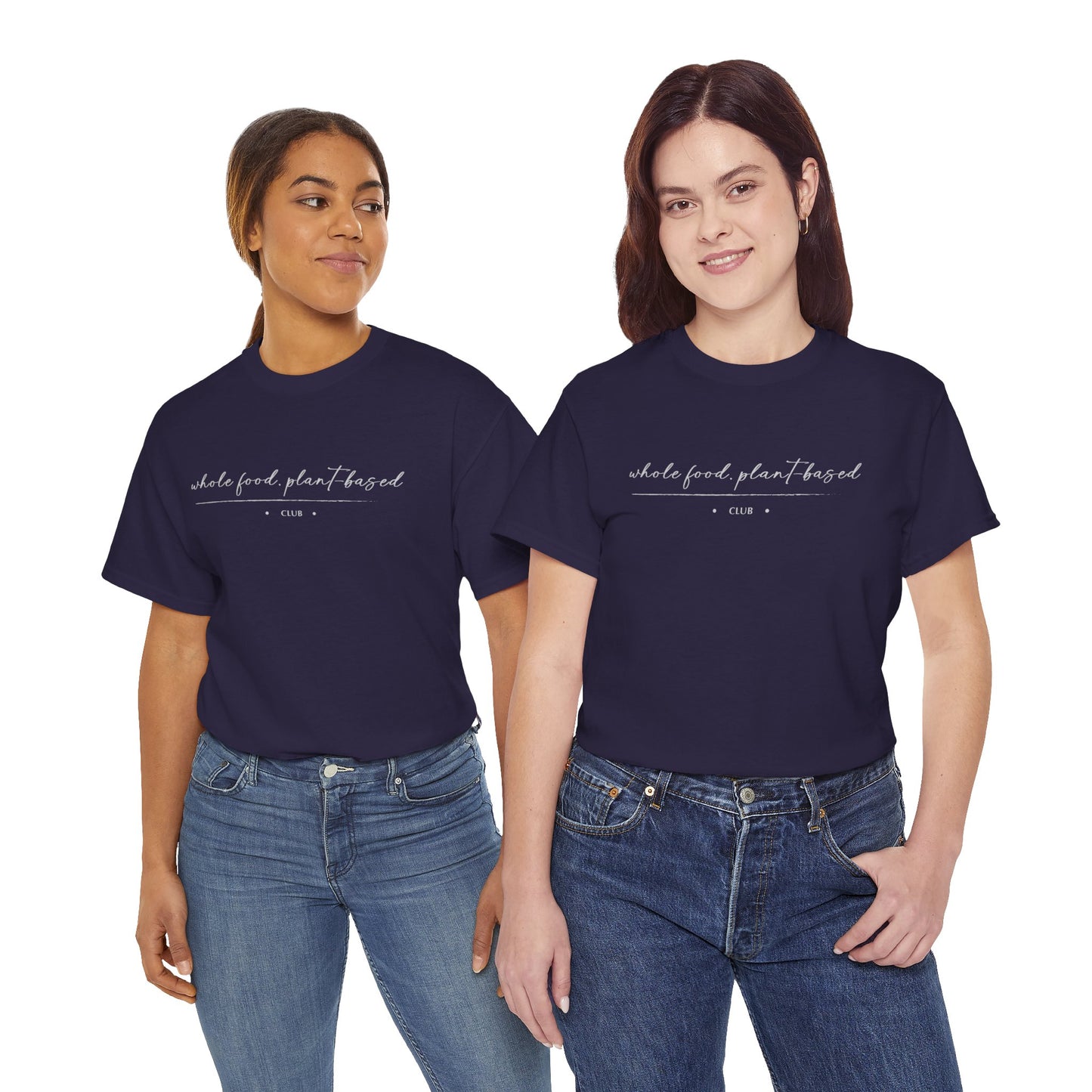 Whole Food, Plant-based Club | Unisex 100% Heavy Cotton Tee, Dark Colors