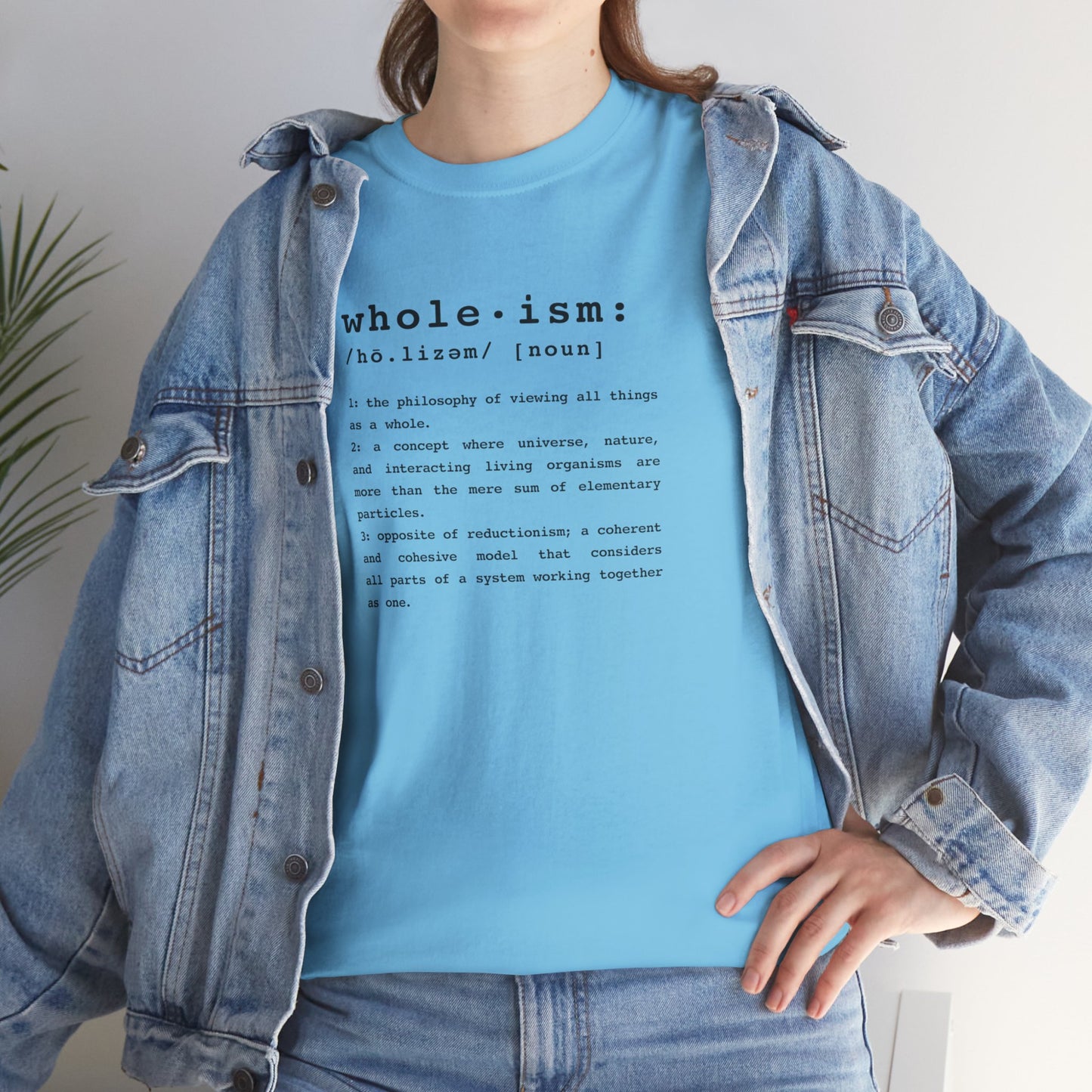 Wholism (Whole-ism) | Unisex 100% Cotton Heavy Tee, Light Colors