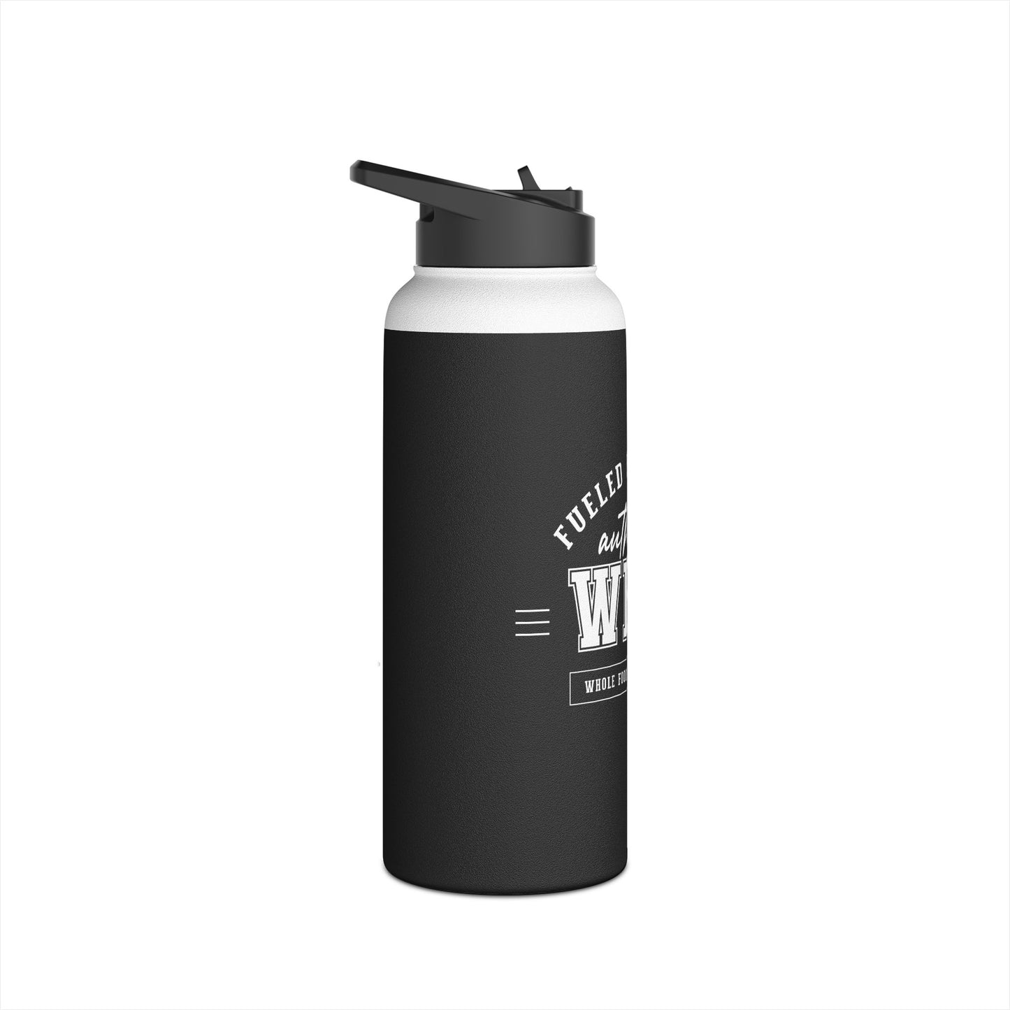 Fueled By Plants, Authentic WFPB | Stainless Steel Water Bottle, Standard Lid