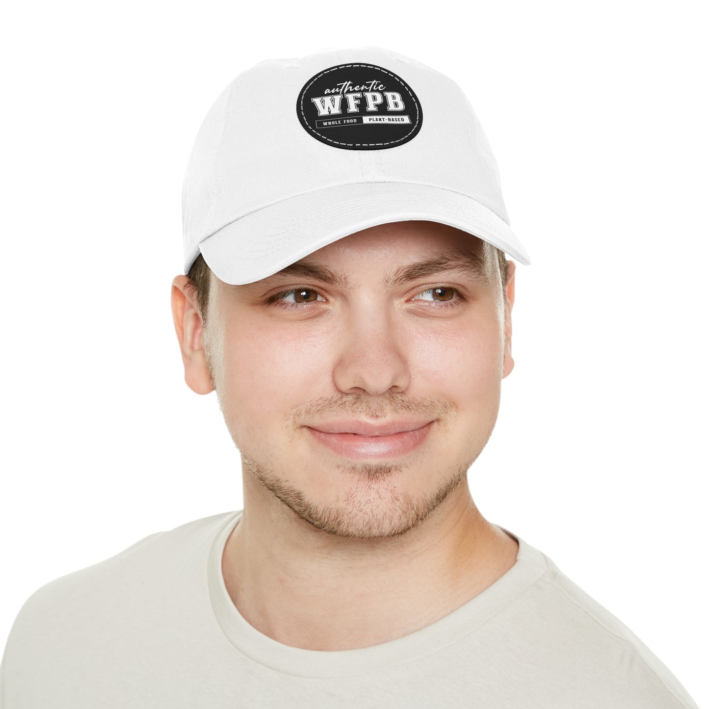 Authentic WFPB, Whole Food Plant-based | Cap with Vegan Leather Patch