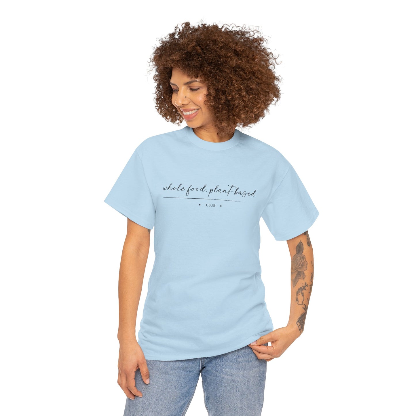 Whole Food, Plant-based Club | Unisex 100% Heavy Cotton Tee