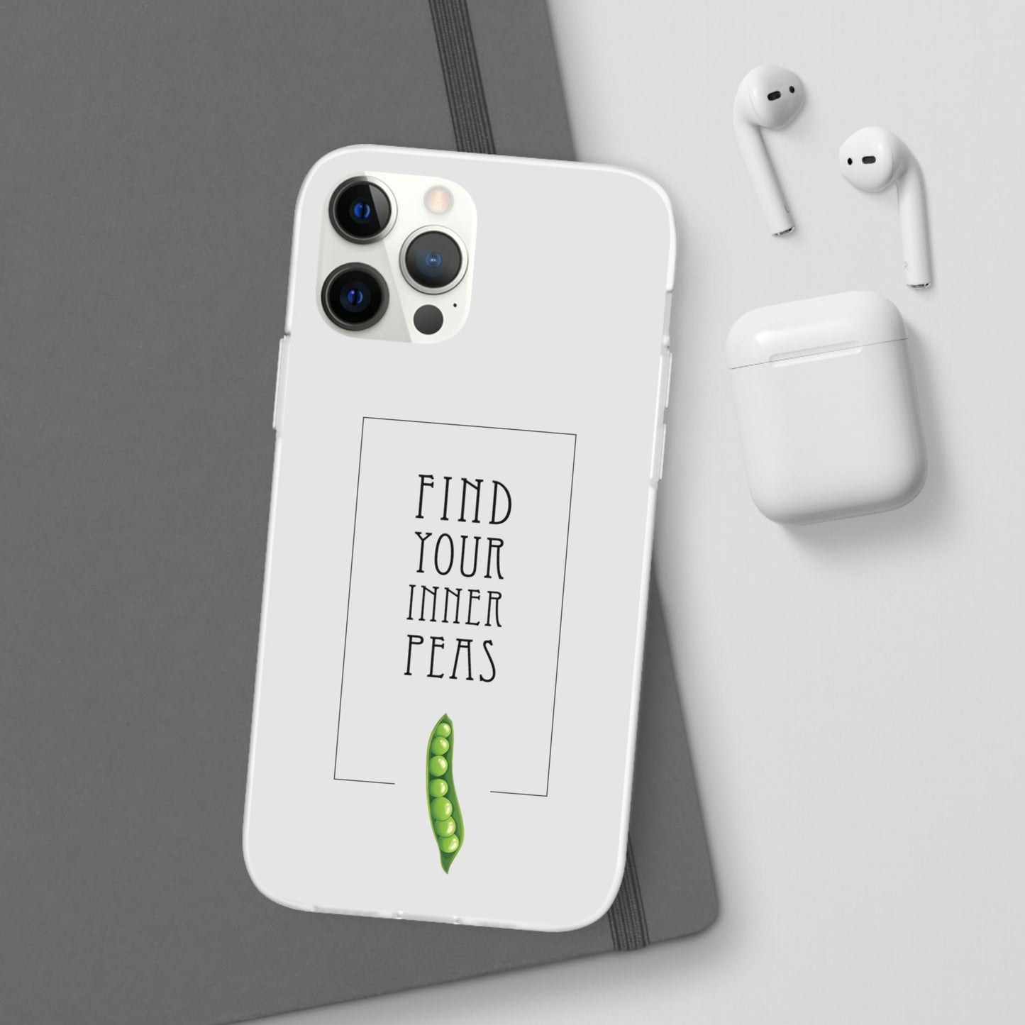 Find Your Inner Peas  |  Flexi Phone Case (Gift Packaging Available)