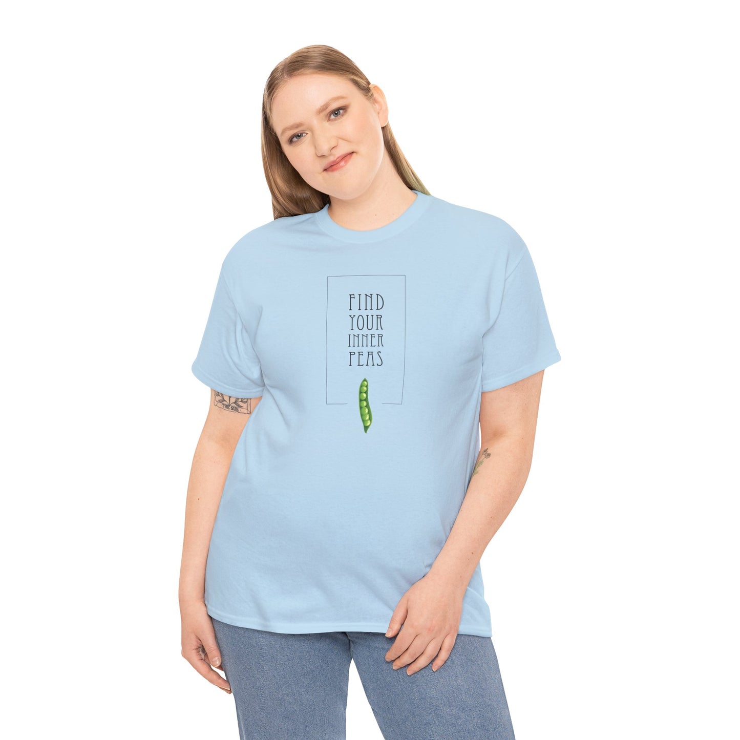 Find Your Inner Peas  |  Unisex 100% Heavy Cotton Tee