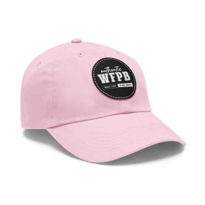 Authentic WFPB, Whole Food Plant-based  |  Cap with Vegan Leather Patch