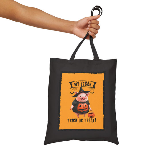 My Vegan Trick or Treat - Piglet  |  100% Cotton Bag for Trick or Treating