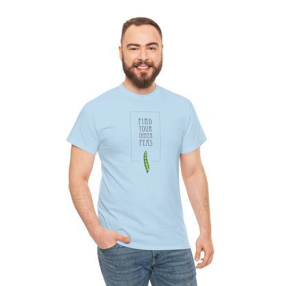 Find Your Inner Peas  |  Unisex 100% Heavy Cotton Tee