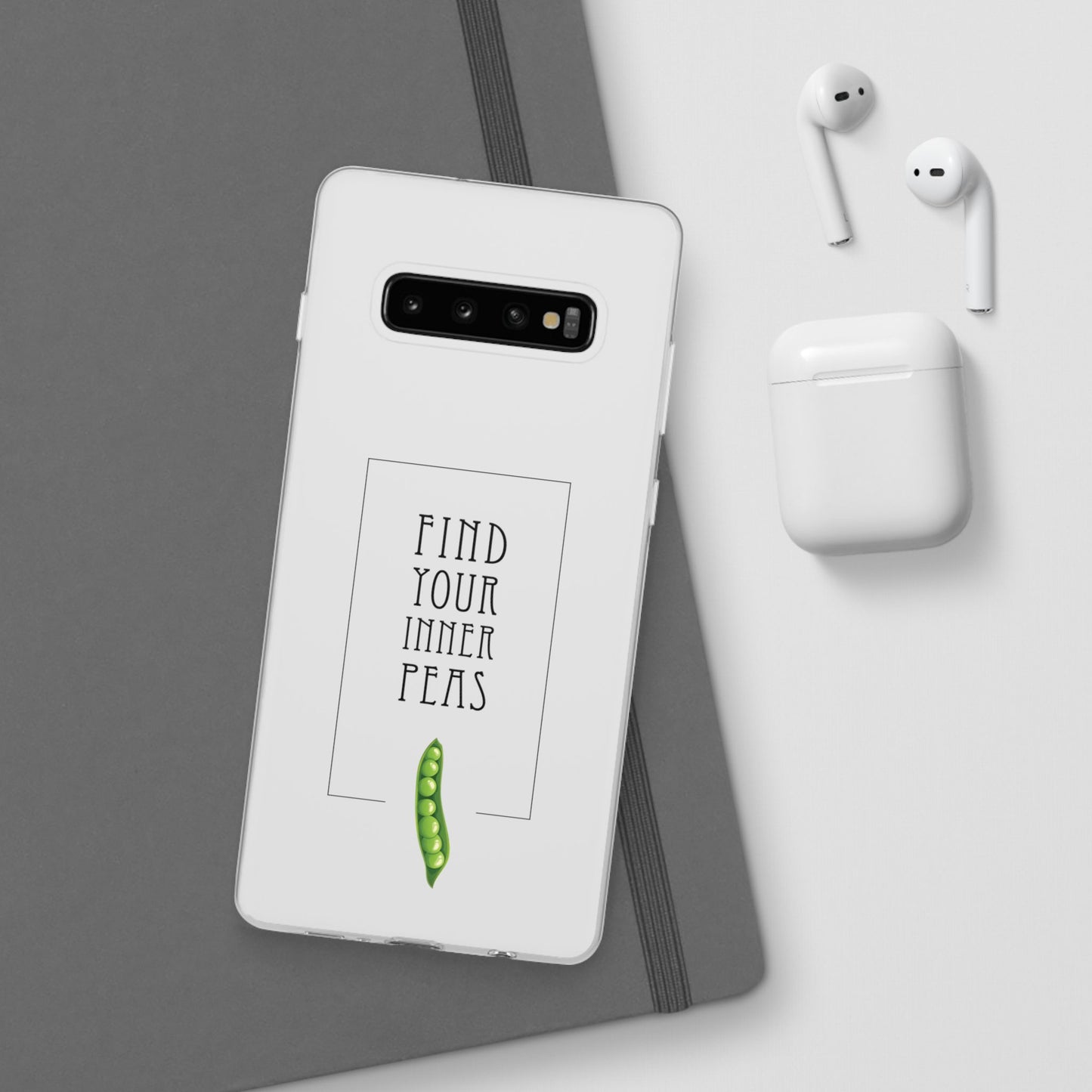 Find Your Inner Peas  |  Flexi Phone Case (Gift Packaging Available)