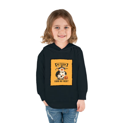 My Vegan Trick or Treat - Cow  |  Toddler Pullover Fleece Hoodie