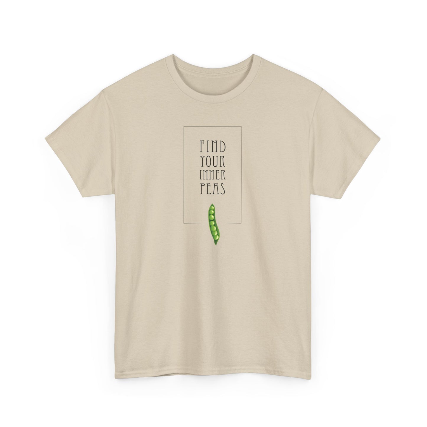 Find Your Inner Peas  |  Unisex 100% Heavy Cotton Tee