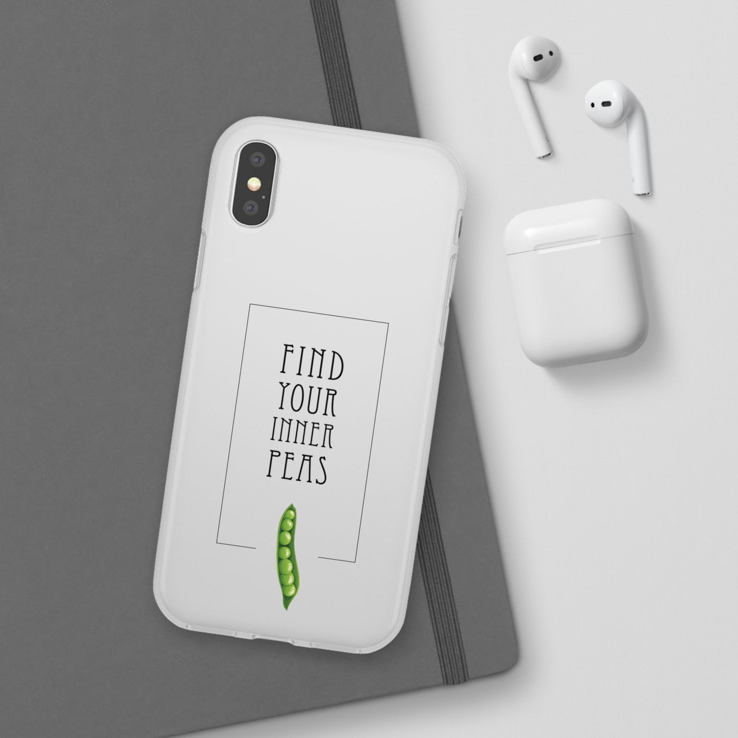 Find Your Inner Peas  |  Flexi Phone Case (Gift Packaging Available)