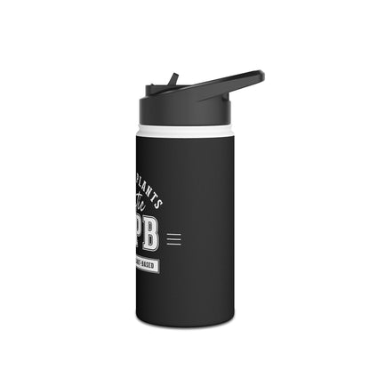 Fueled By Plants, Authentic WFPB  |  Stainless Steel Water Bottle, Standard Lid