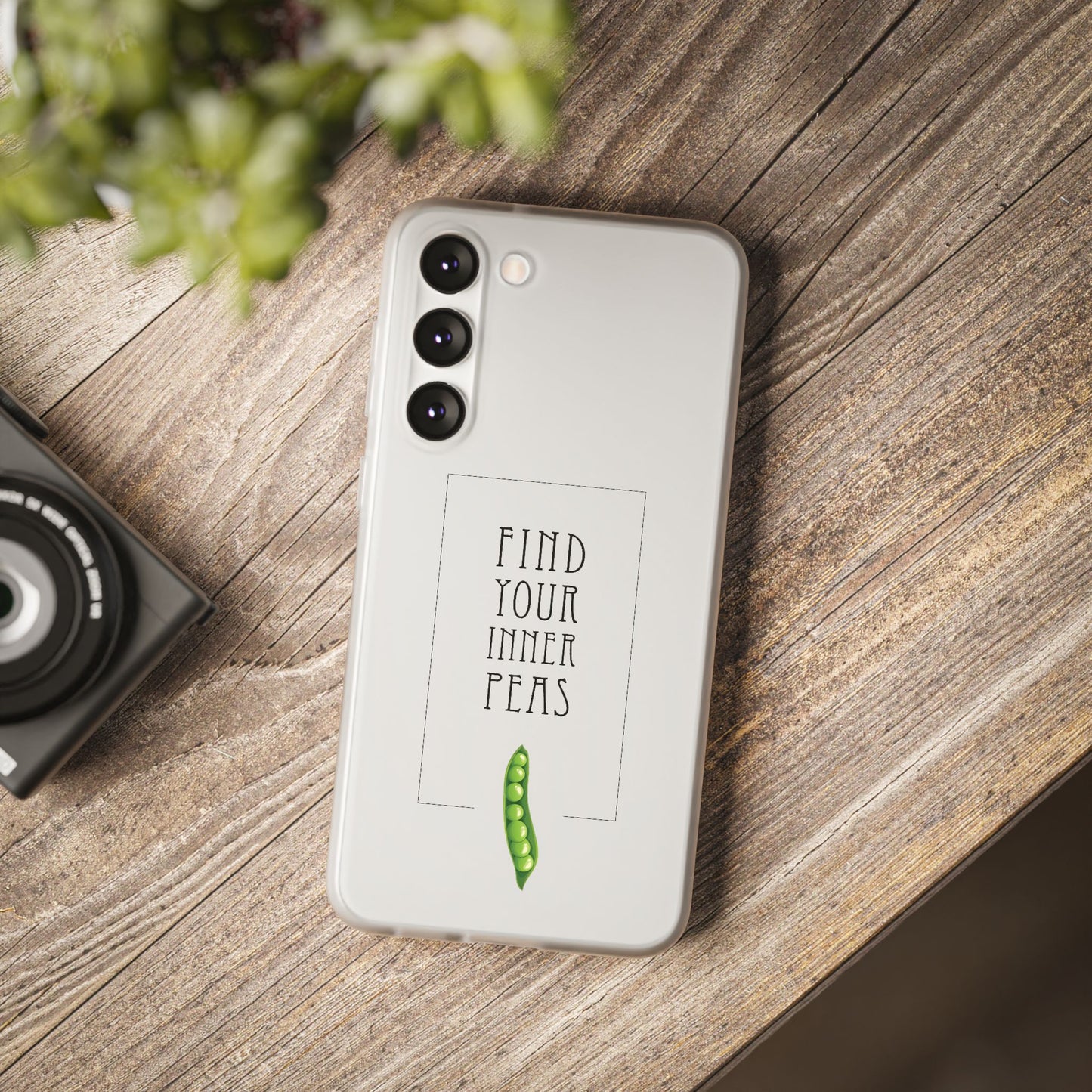 Find Your Inner Peas  |  Flexi Phone Case (Gift Packaging Available)