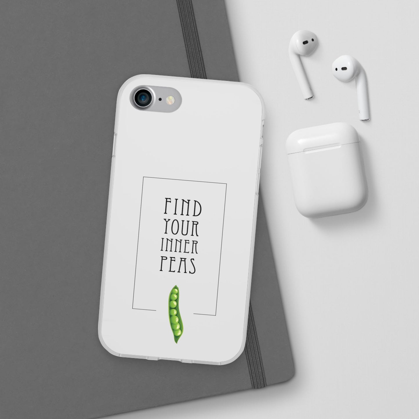 Find Your Inner Peas  |  Flexi Phone Case (Gift Packaging Available)