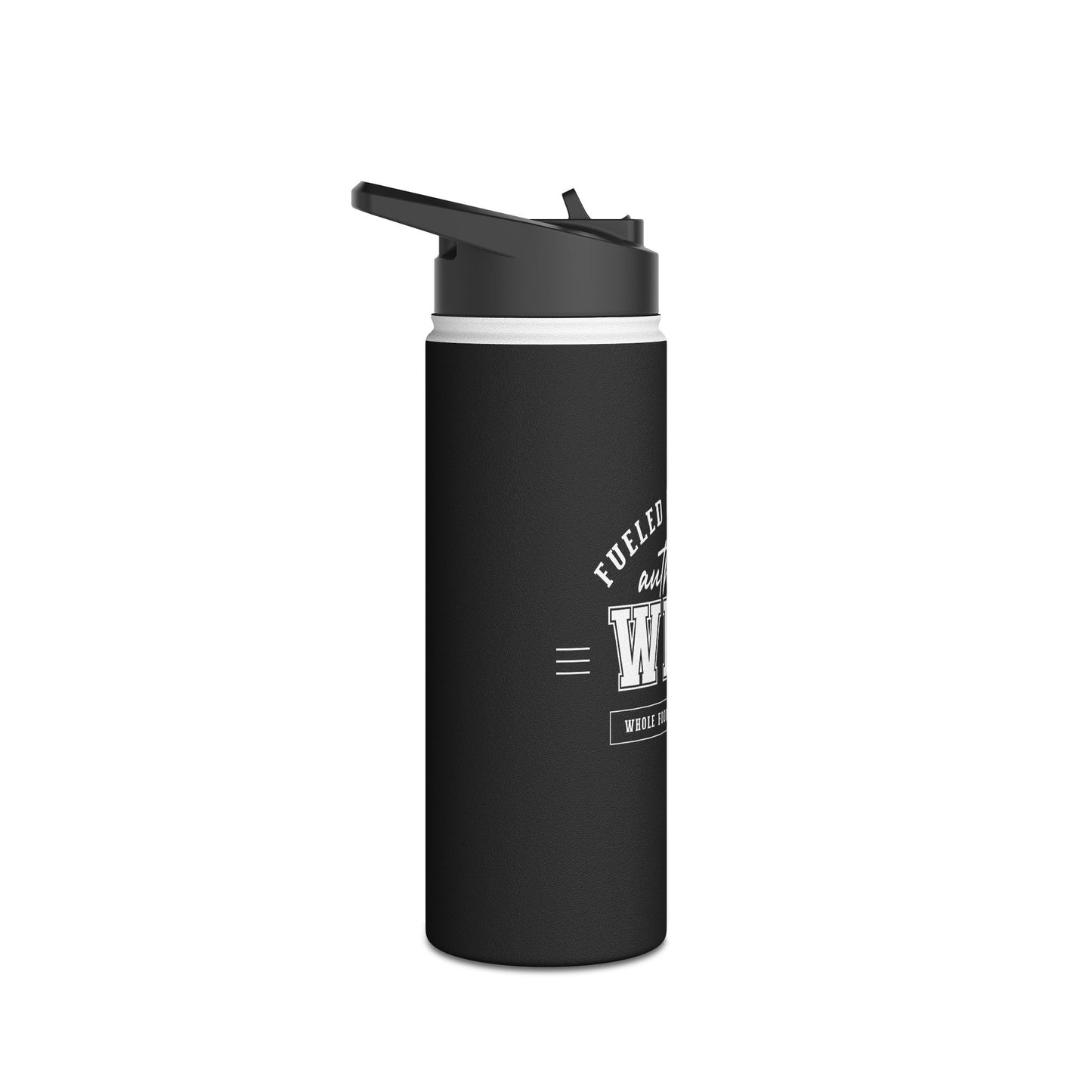 Fueled By Plants, Authentic WFPB  |  Stainless Steel Water Bottle, Standard Lid