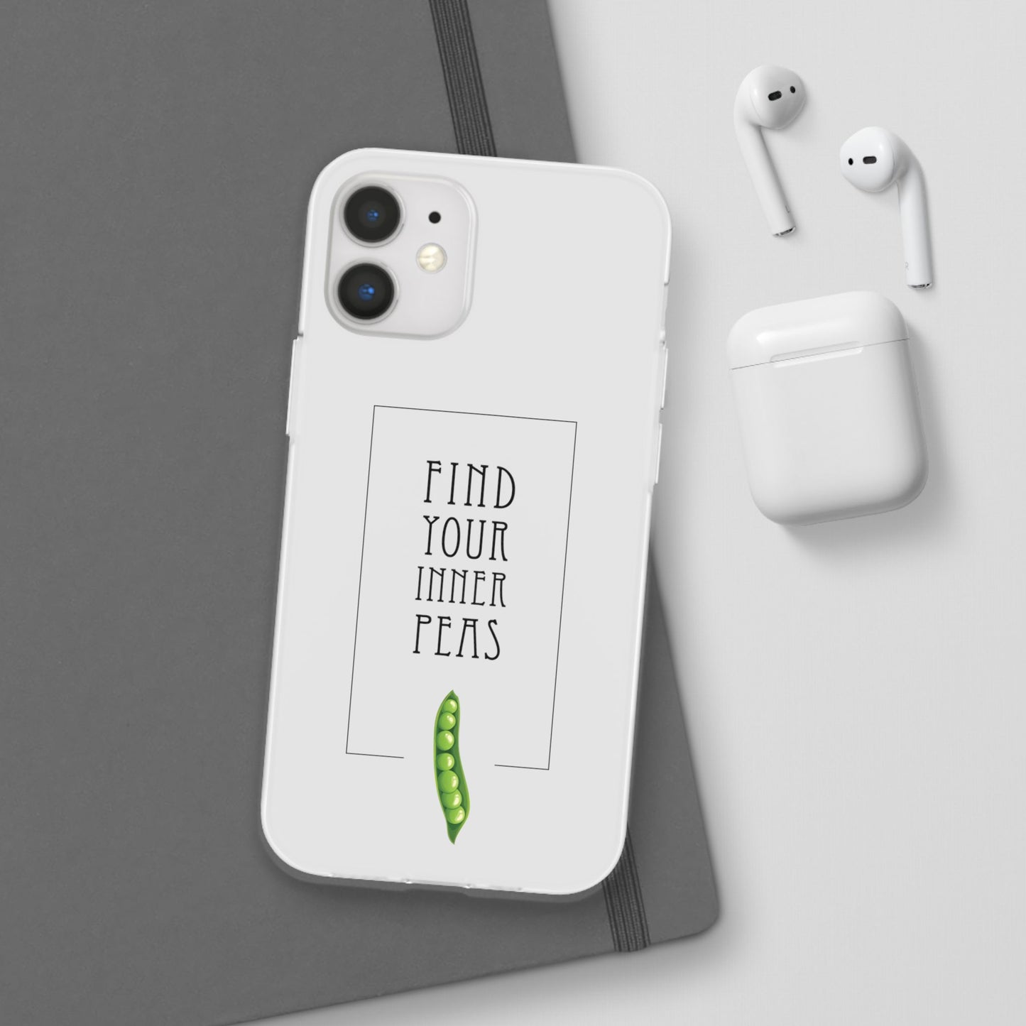 Find Your Inner Peas  |  Flexi Phone Case (Gift Packaging Available)