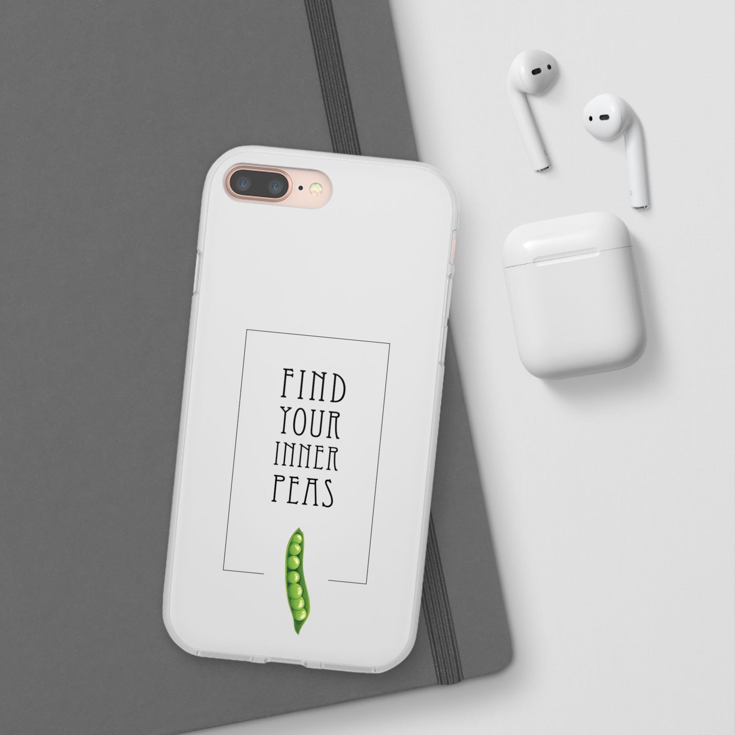 Find Your Inner Peas  |  Flexi Phone Case (Gift Packaging Available)