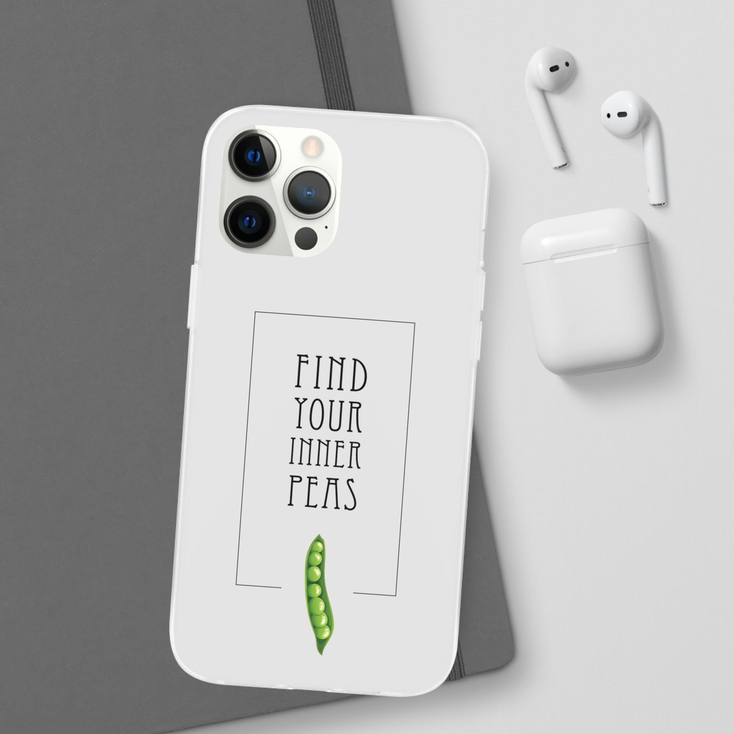 Find Your Inner Peas  |  Flexi Phone Case (Gift Packaging Available)