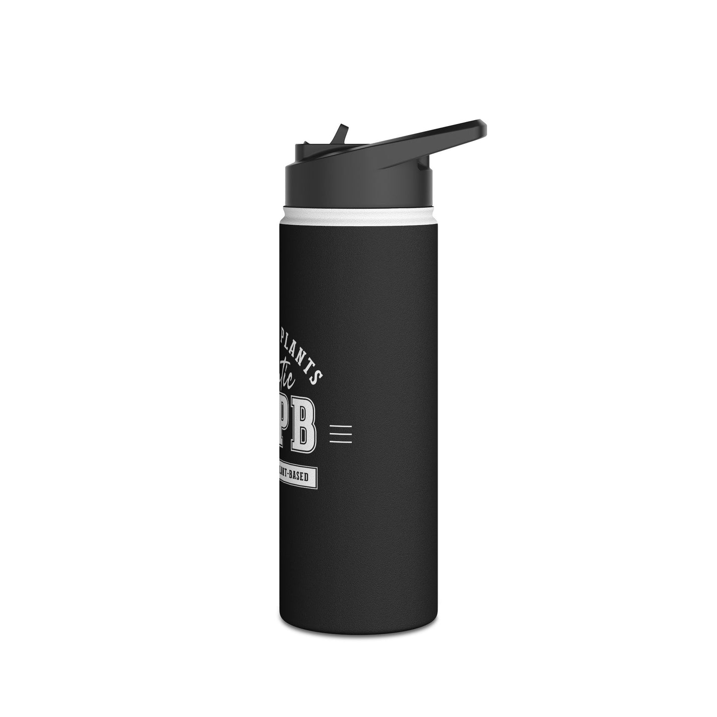 Fueled By Plants, Authentic WFPB  |  Stainless Steel Water Bottle, Standard Lid