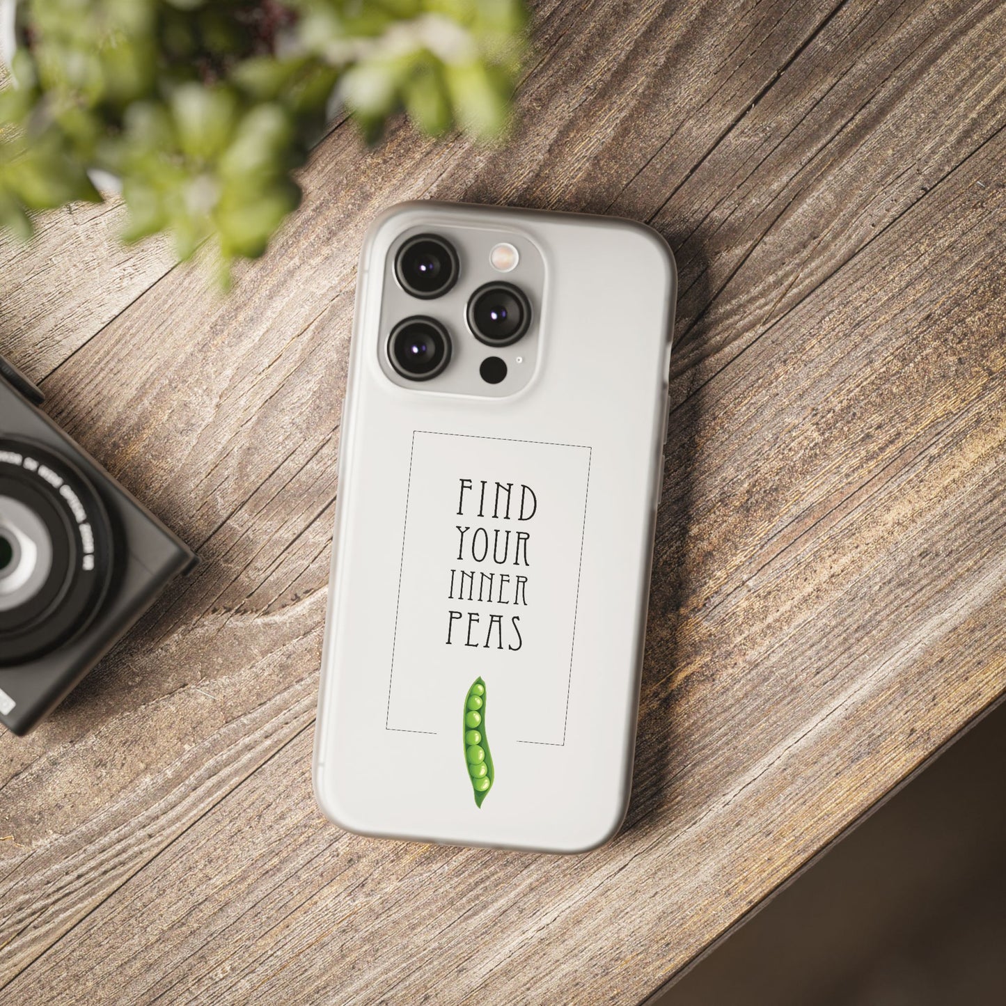 Find Your Inner Peas  |  Flexi Phone Case (Gift Packaging Available)